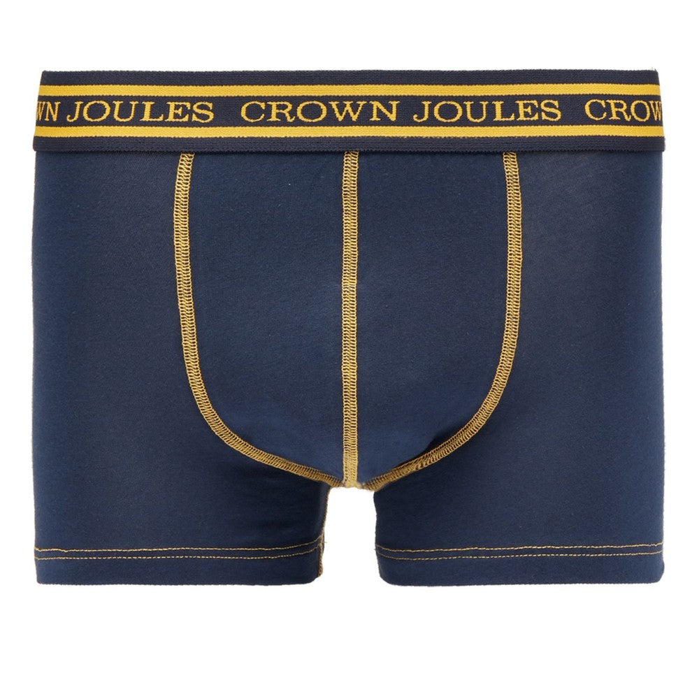 Men's Crown Joules Underwear 2 Pack - Hare French Navy Gold