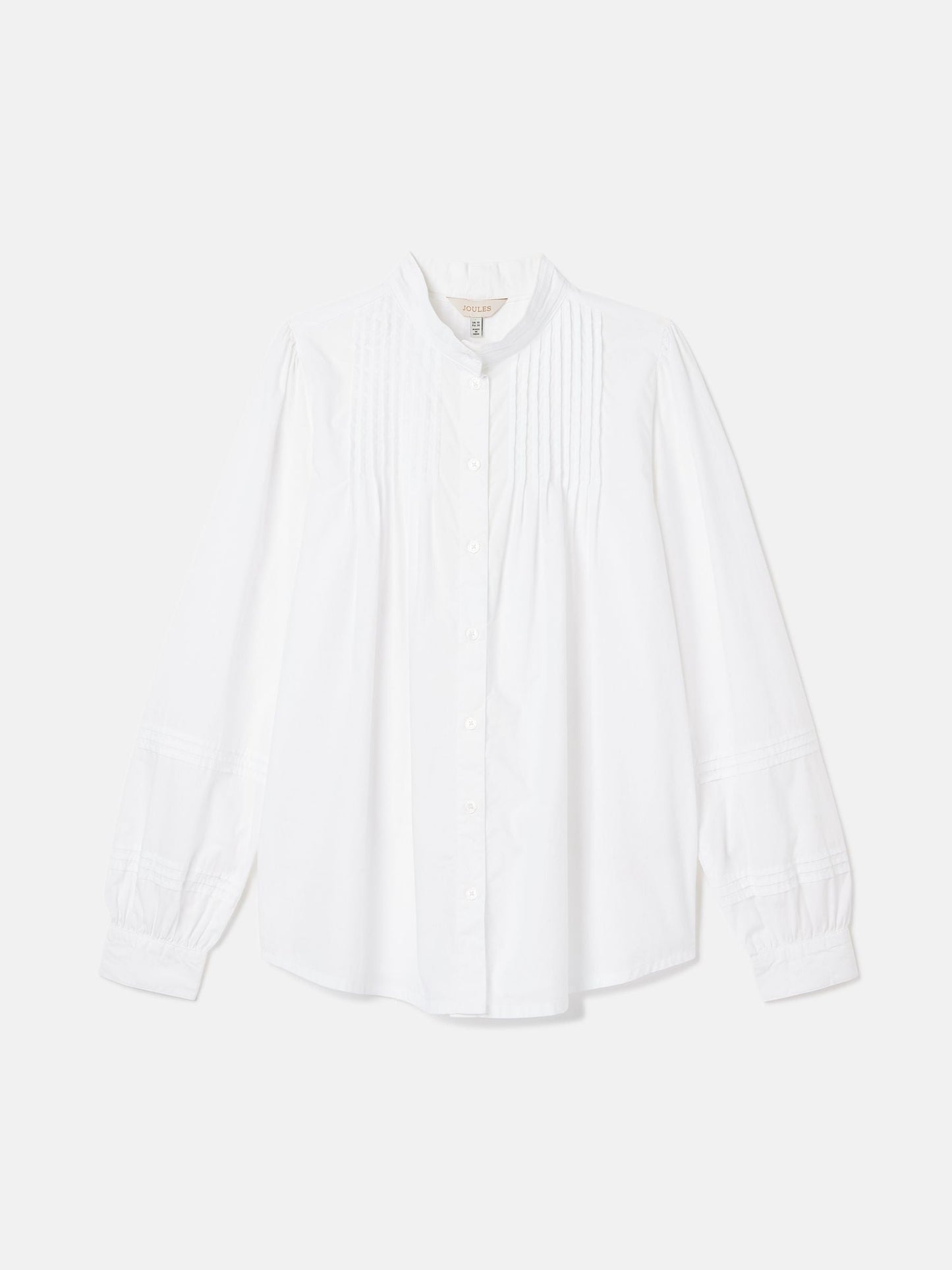 Arabella Chalk White Pleated Blouse