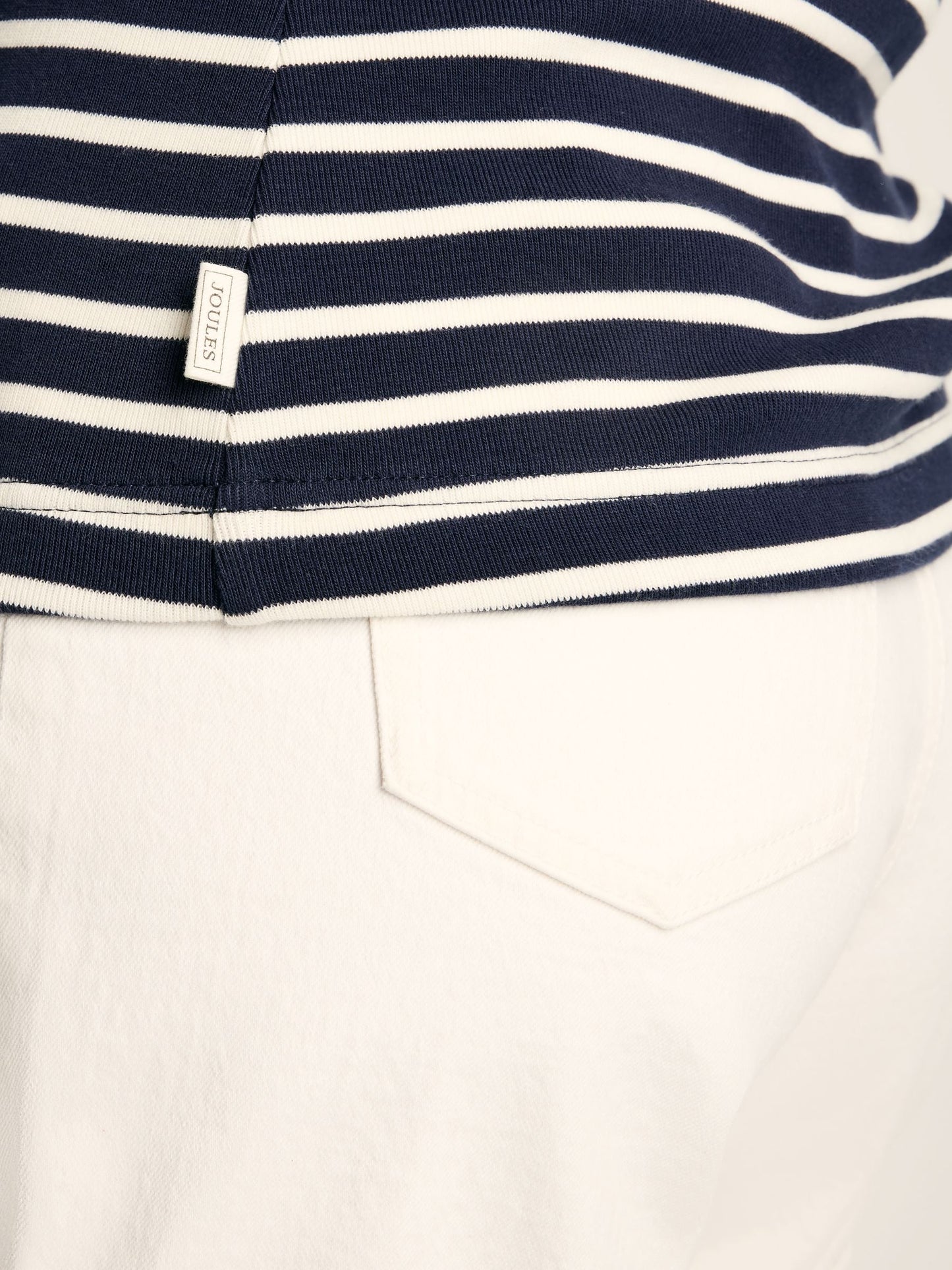 Harbour Navy & Cream Striped Jersey Vest