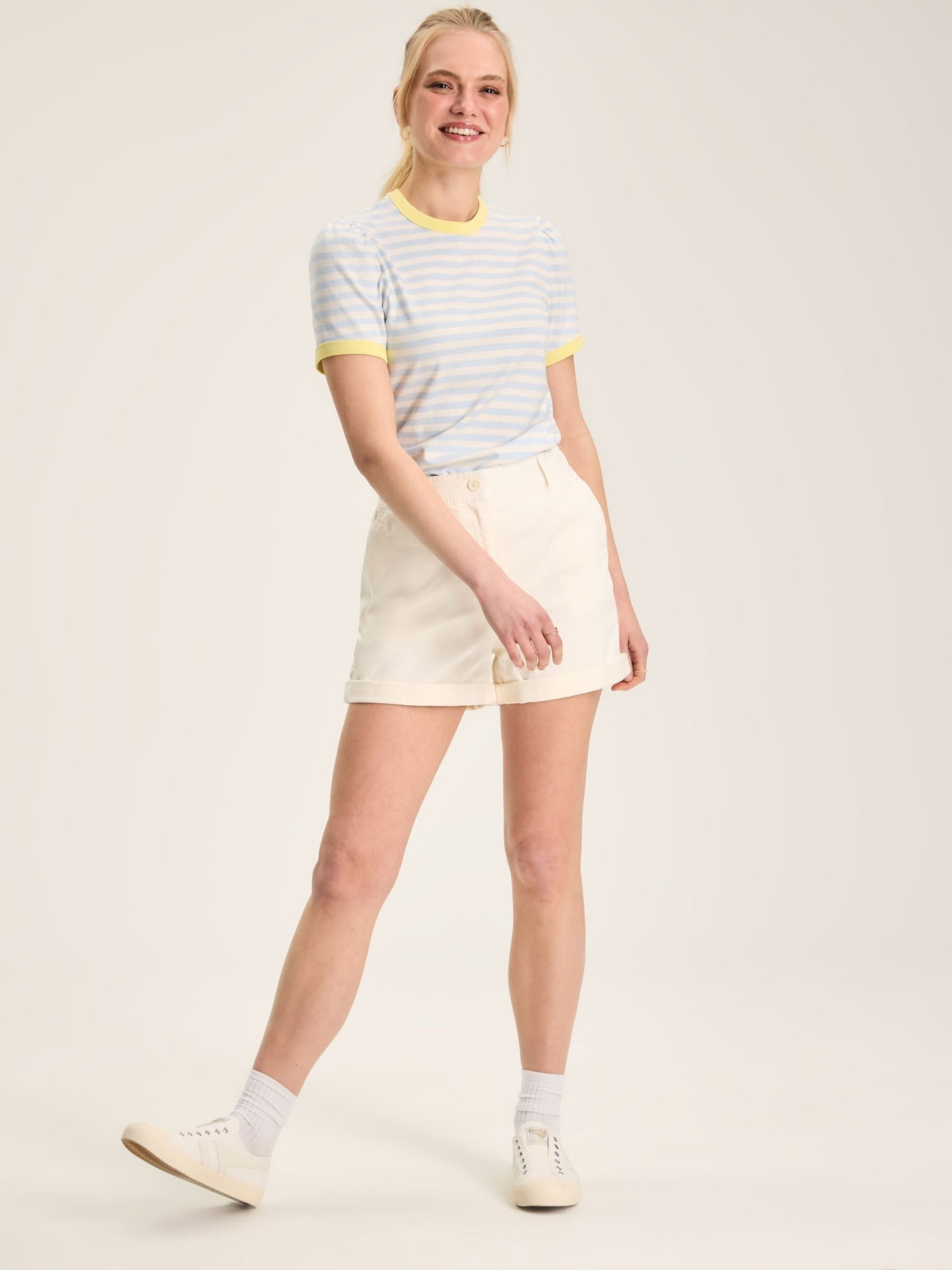 Erin Blue Stripe Short Sleeve T-Shirt