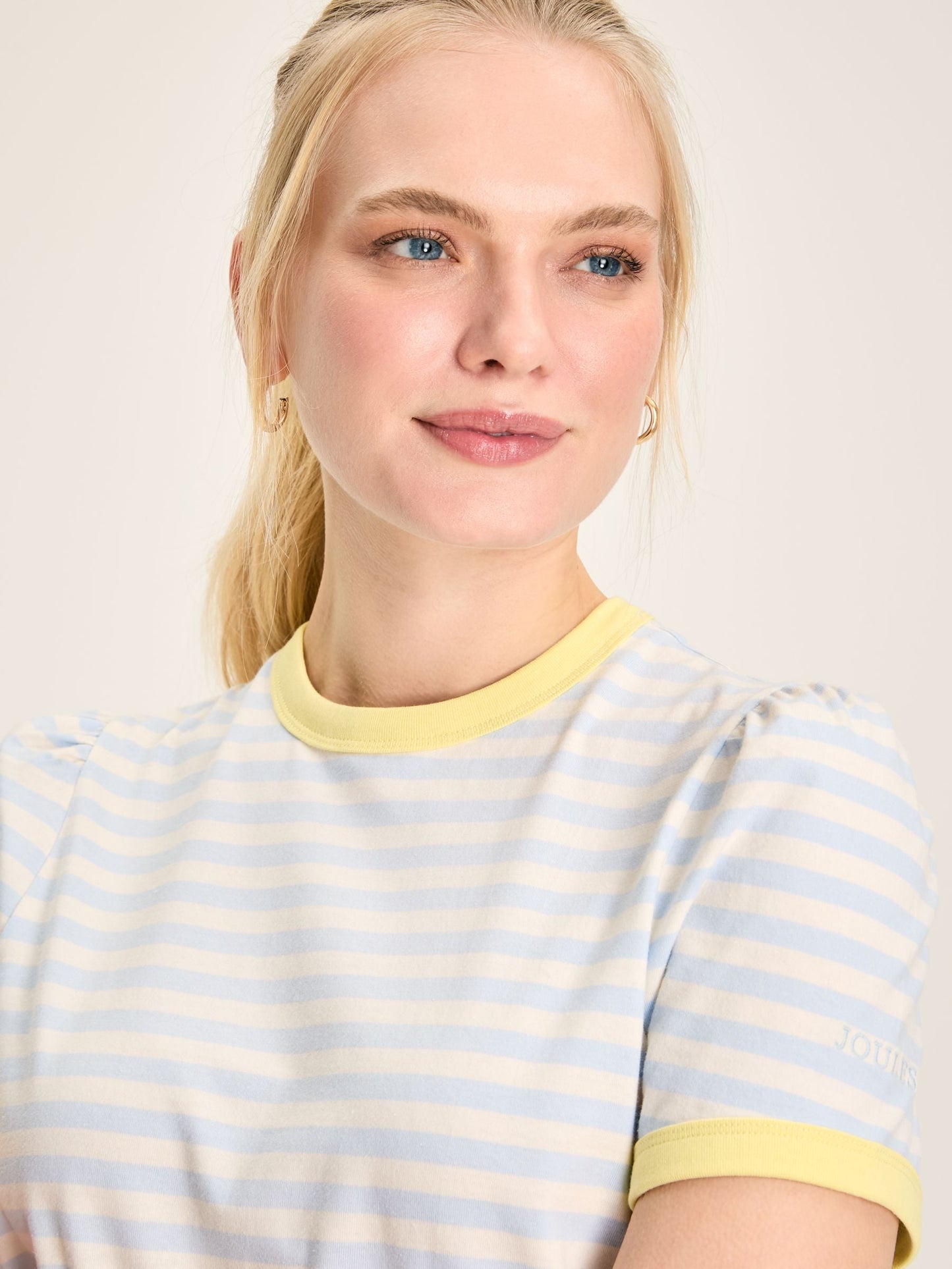 Erin Blue Stripe Short Sleeve T-Shirt