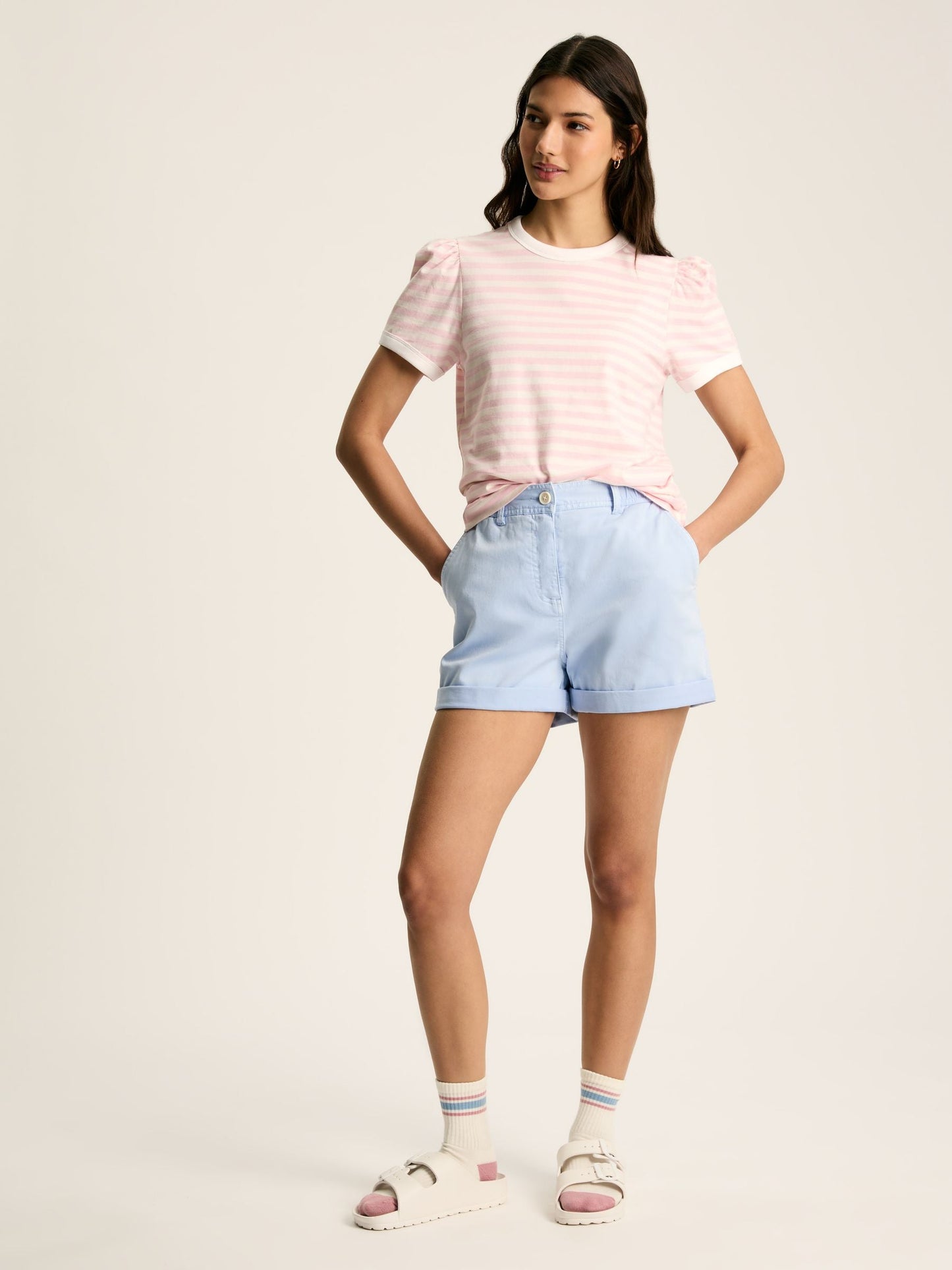 Erin Pink/Cream Short Sleeve T-Shirt