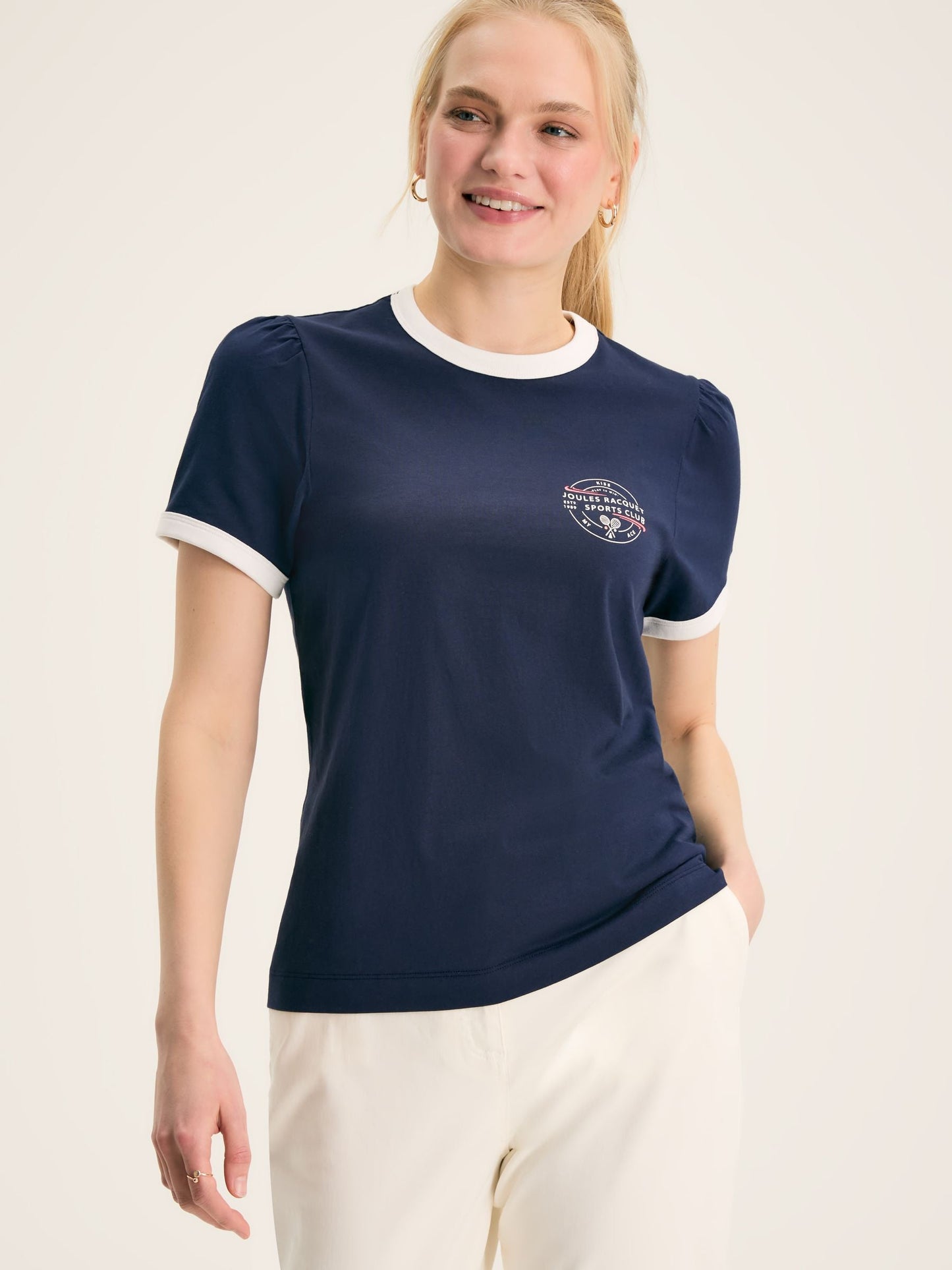 Erin Navy blue Short Sleeve T-Shirt