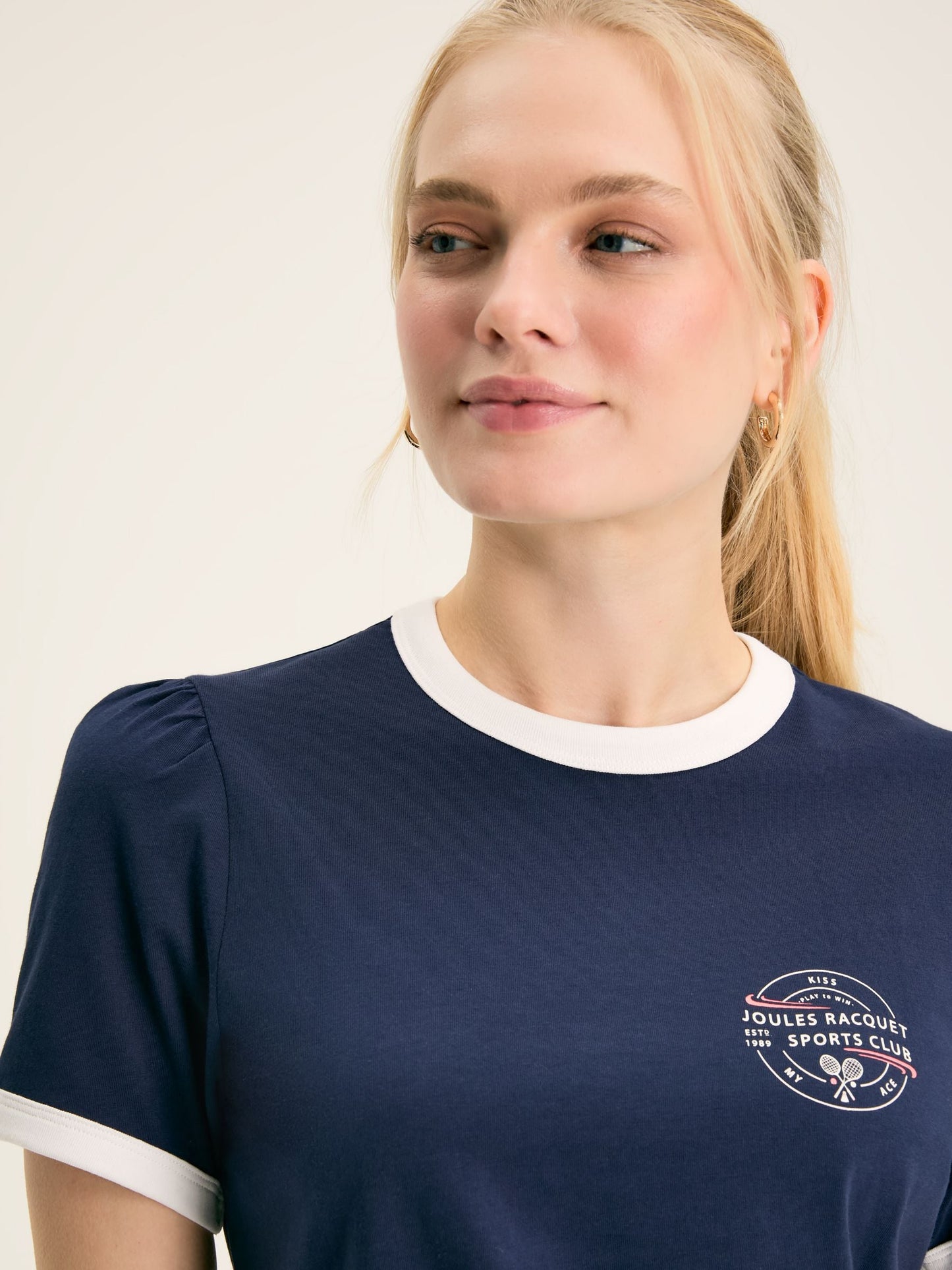 Erin Navy blue Short Sleeve T-Shirt