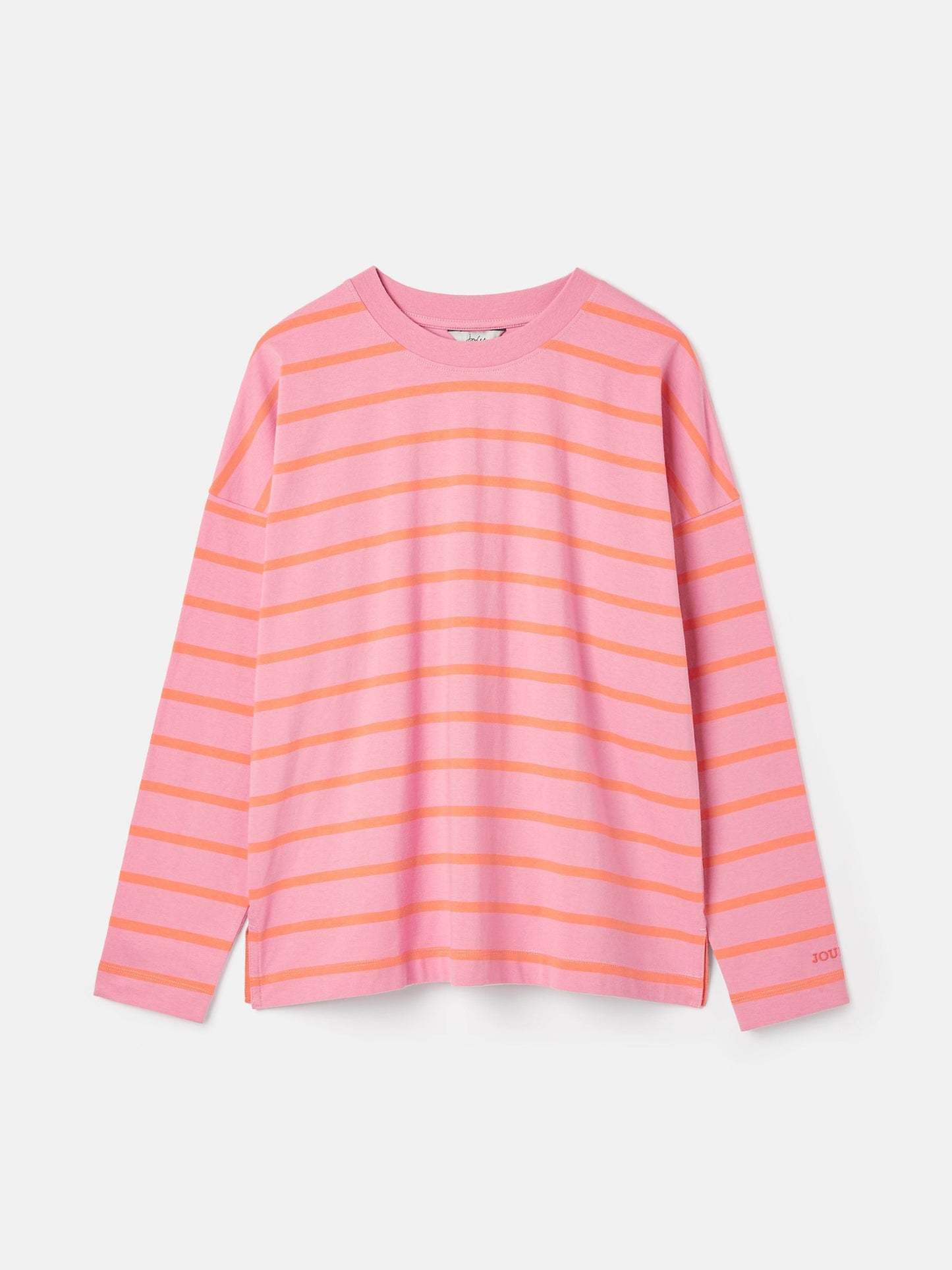 Ellie Pink Long Sleeve Dropped Shoulder Top