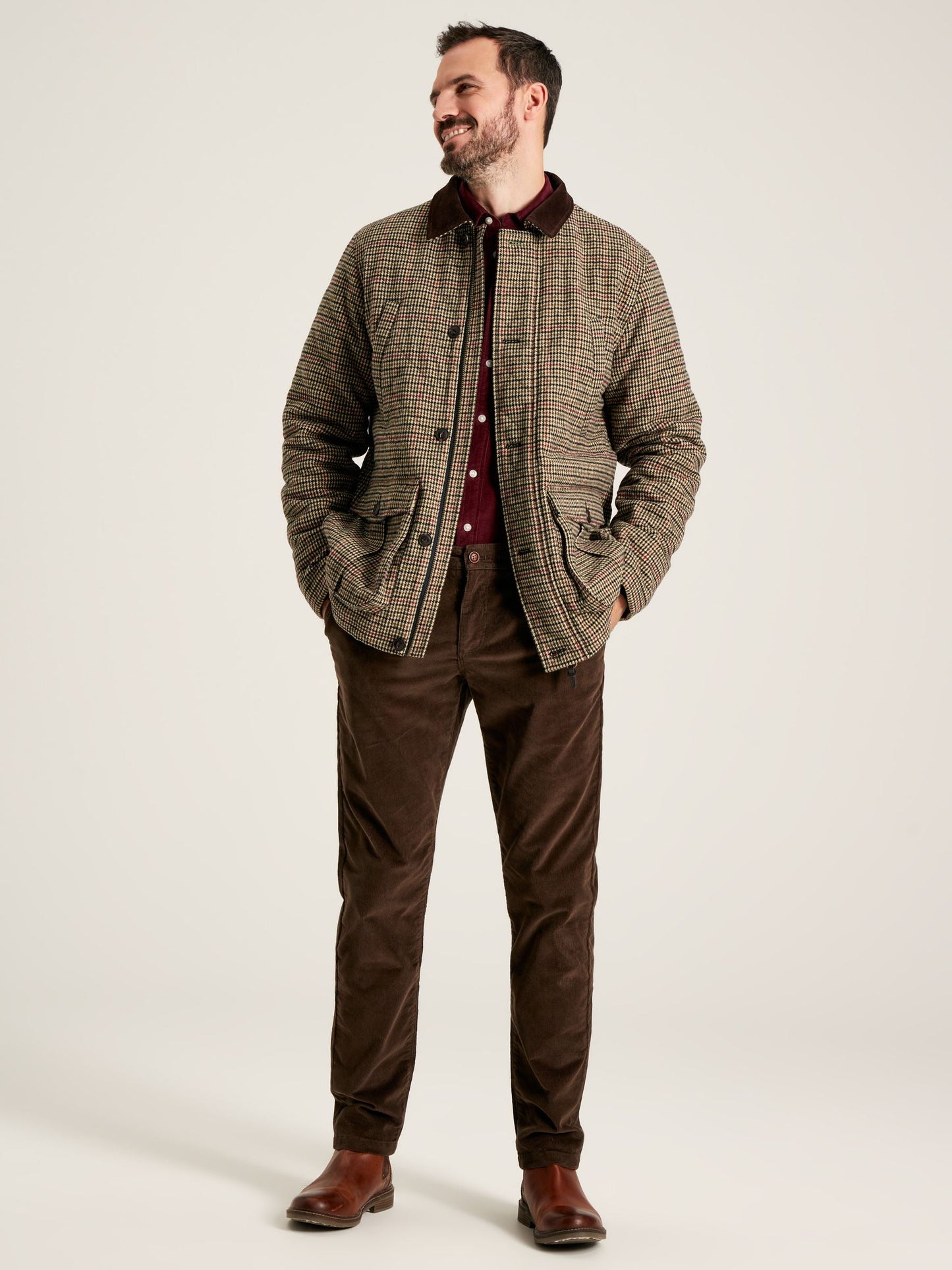 Marriott Tweed Jacket -  Brown Houndstooth