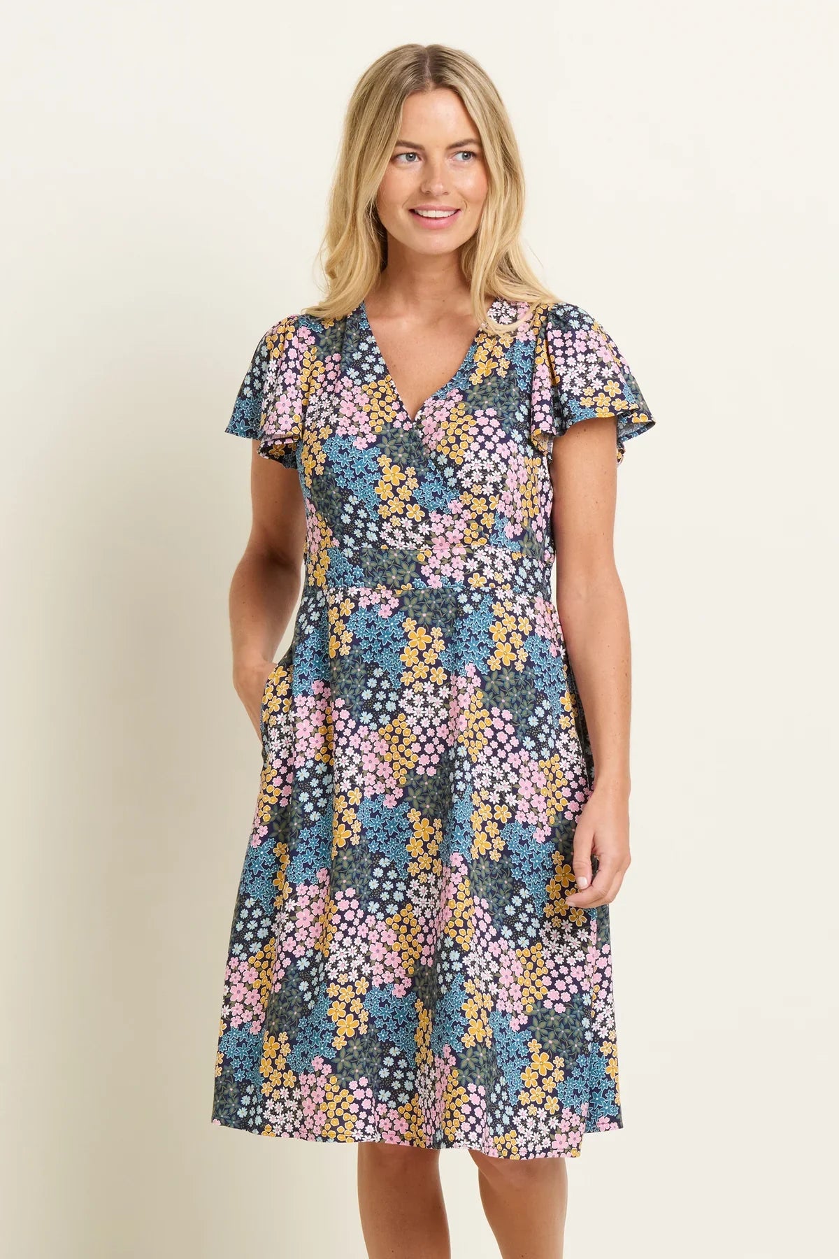 Wildflower Meadow Wrap Dress