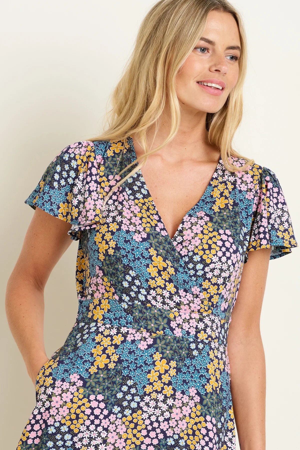 Wildflower Meadow Wrap Dress