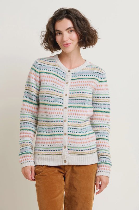 Fairisle Sparkle Knitted Cardigan