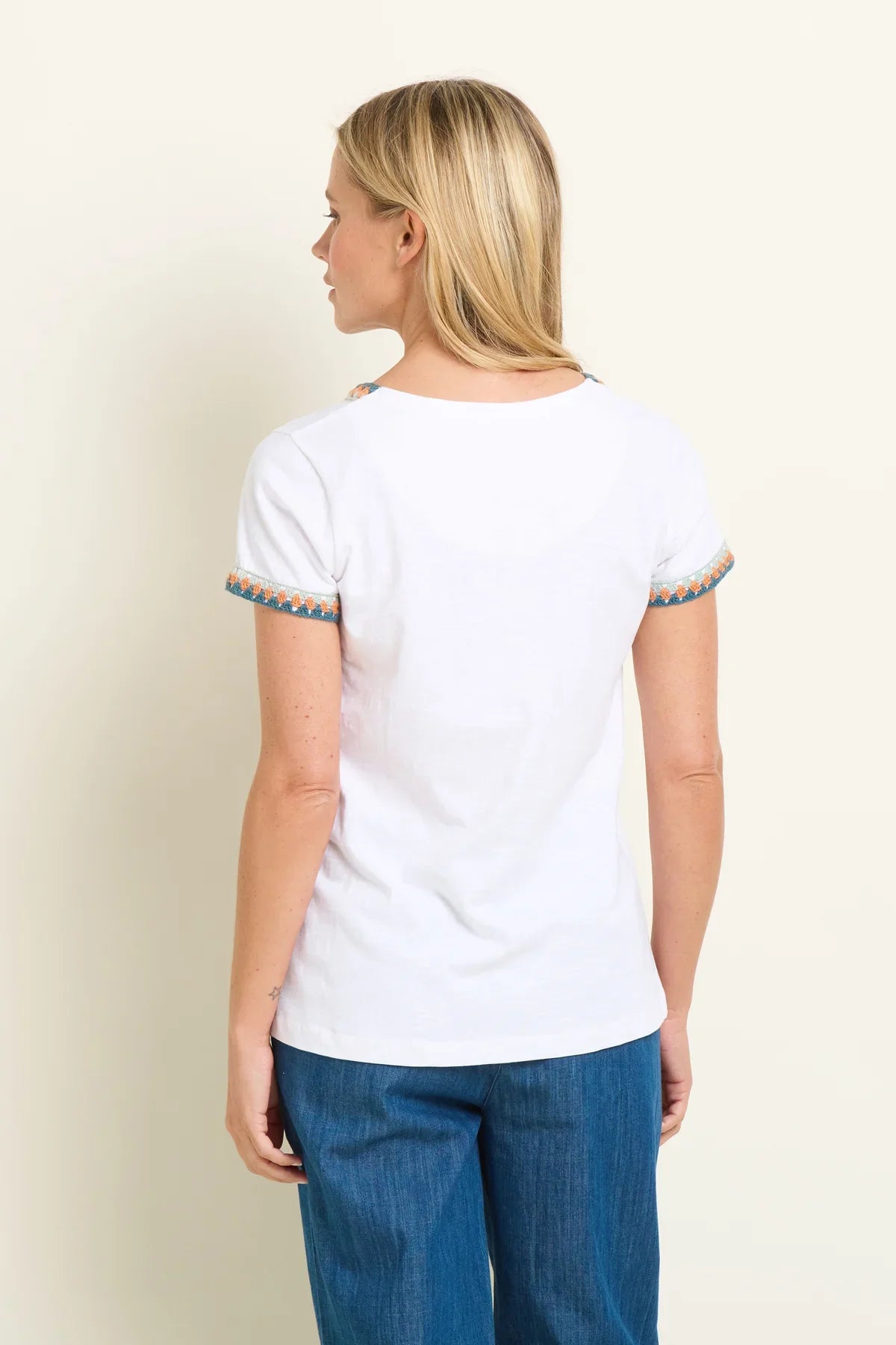 Reya Crochet Trim T-Shirt