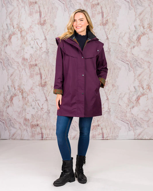 Cotswold Ladies Waterproof Coat - Blackberry