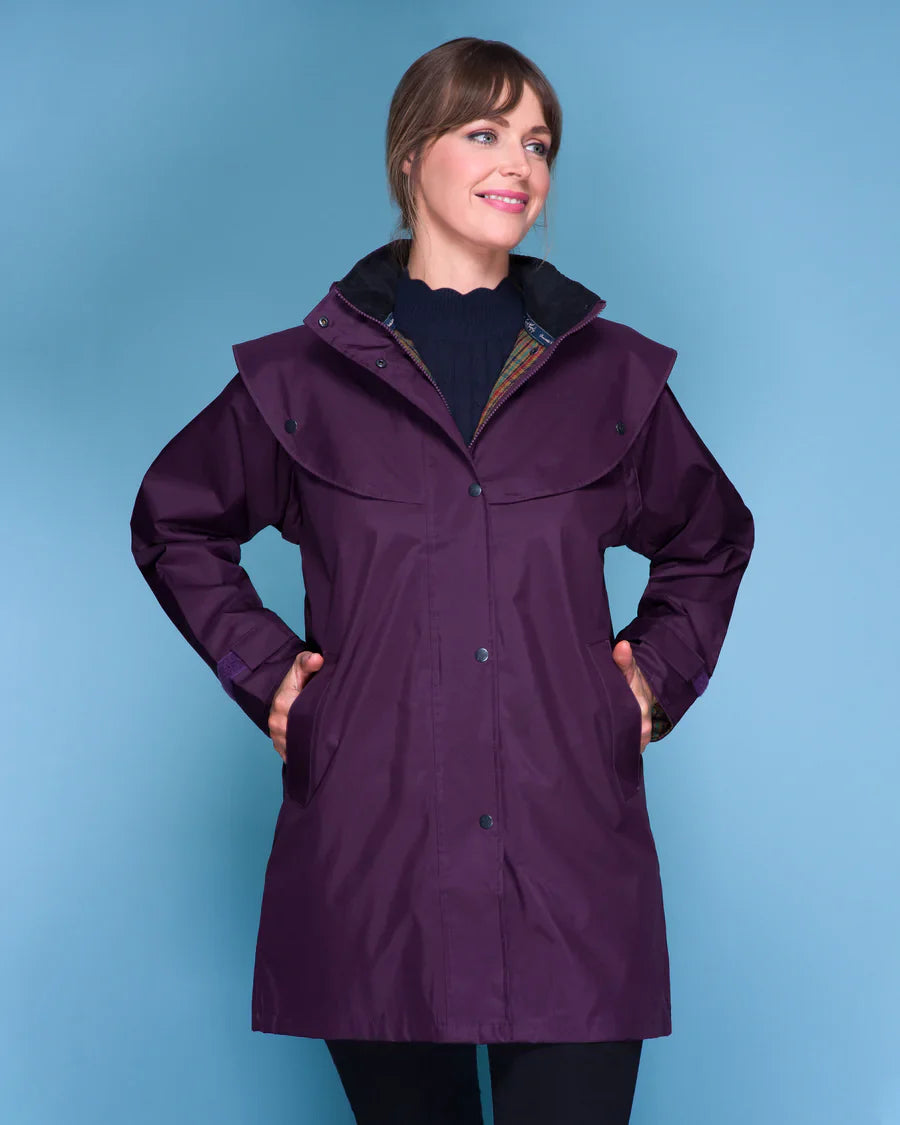 Cotswold Ladies Waterproof Coat - Blackberry