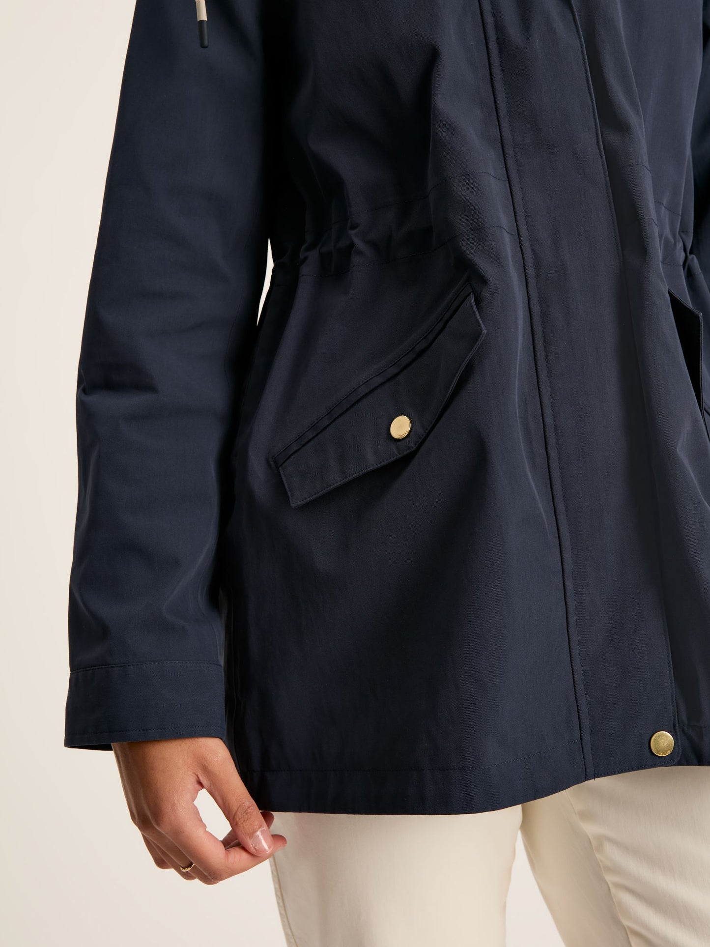 Portwell Navy Blue Waterproof Raincoat With Hood