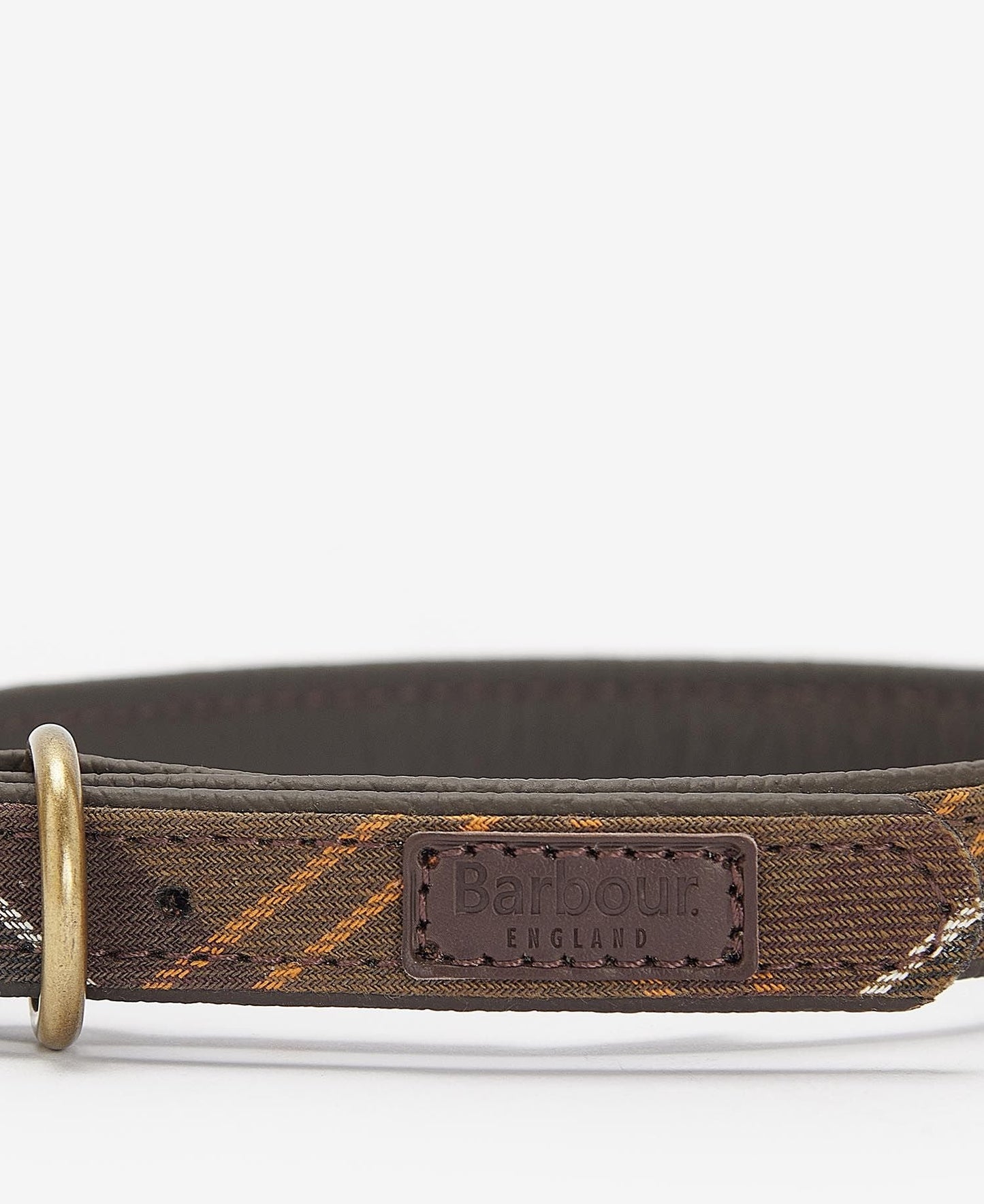 Tartan Leather Dog Collar - Classic Tartan