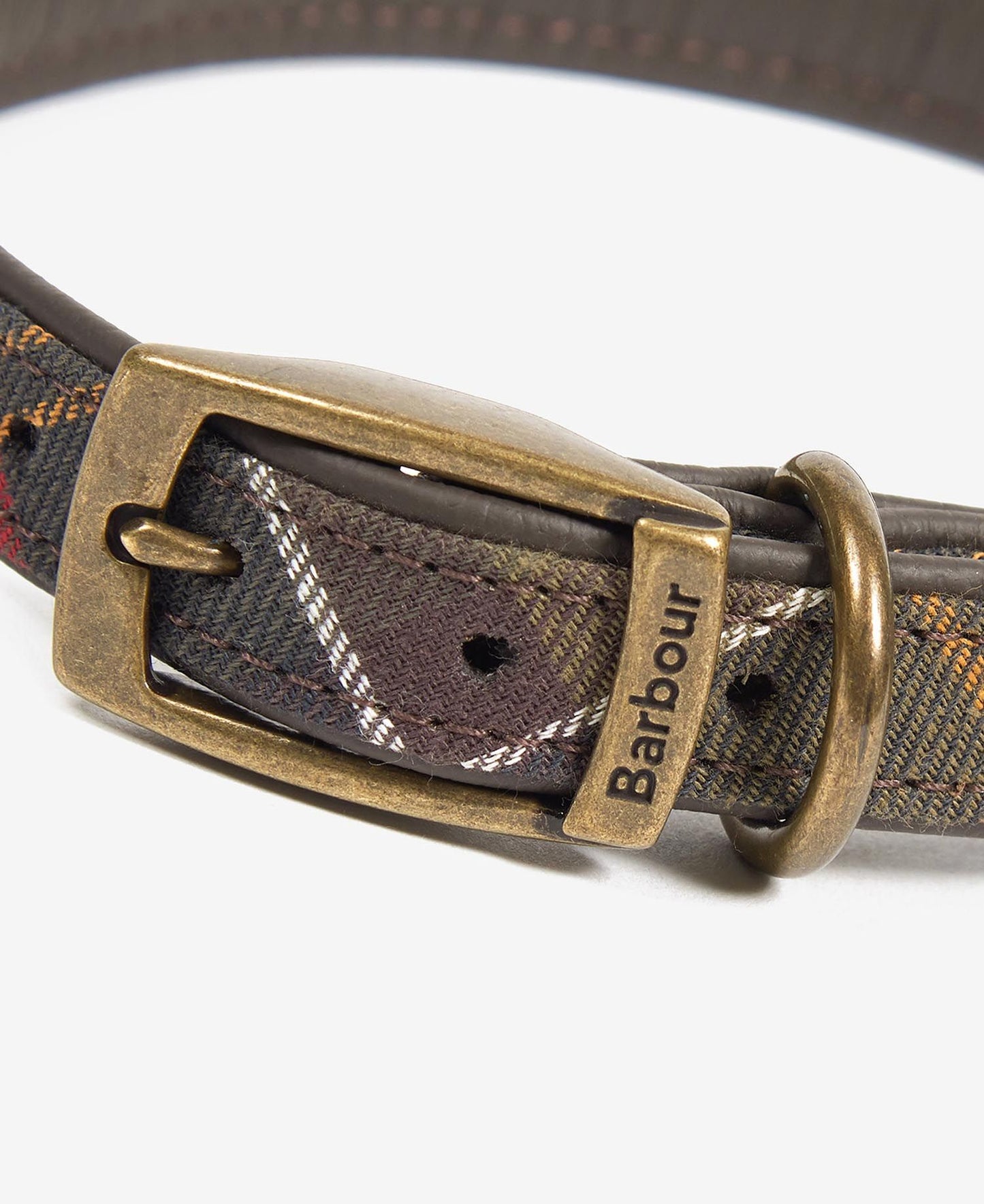 Tartan Leather Dog Collar - Classic Tartan