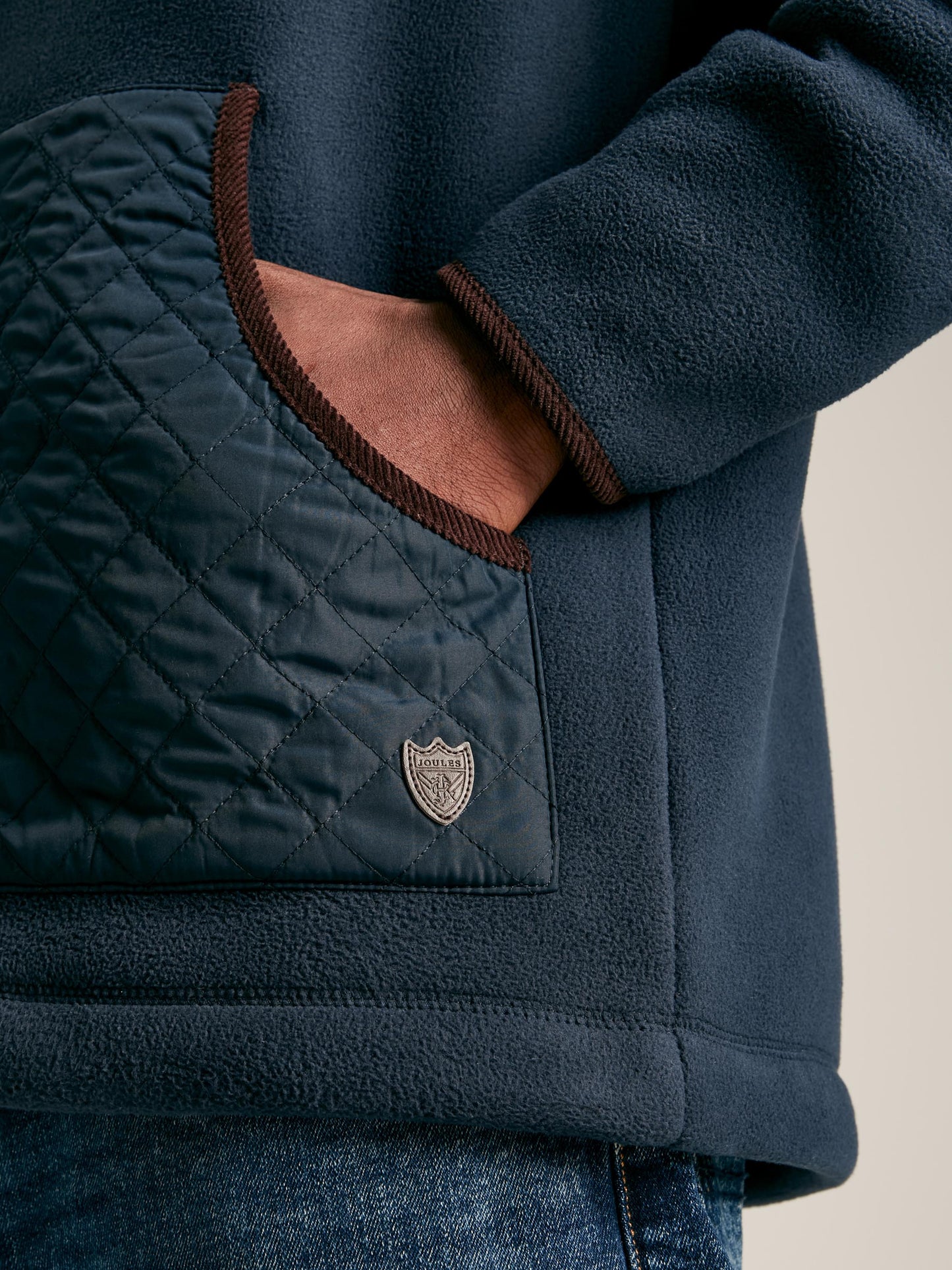 Greenfield Navy Blue Full Zip Fleece Jacket