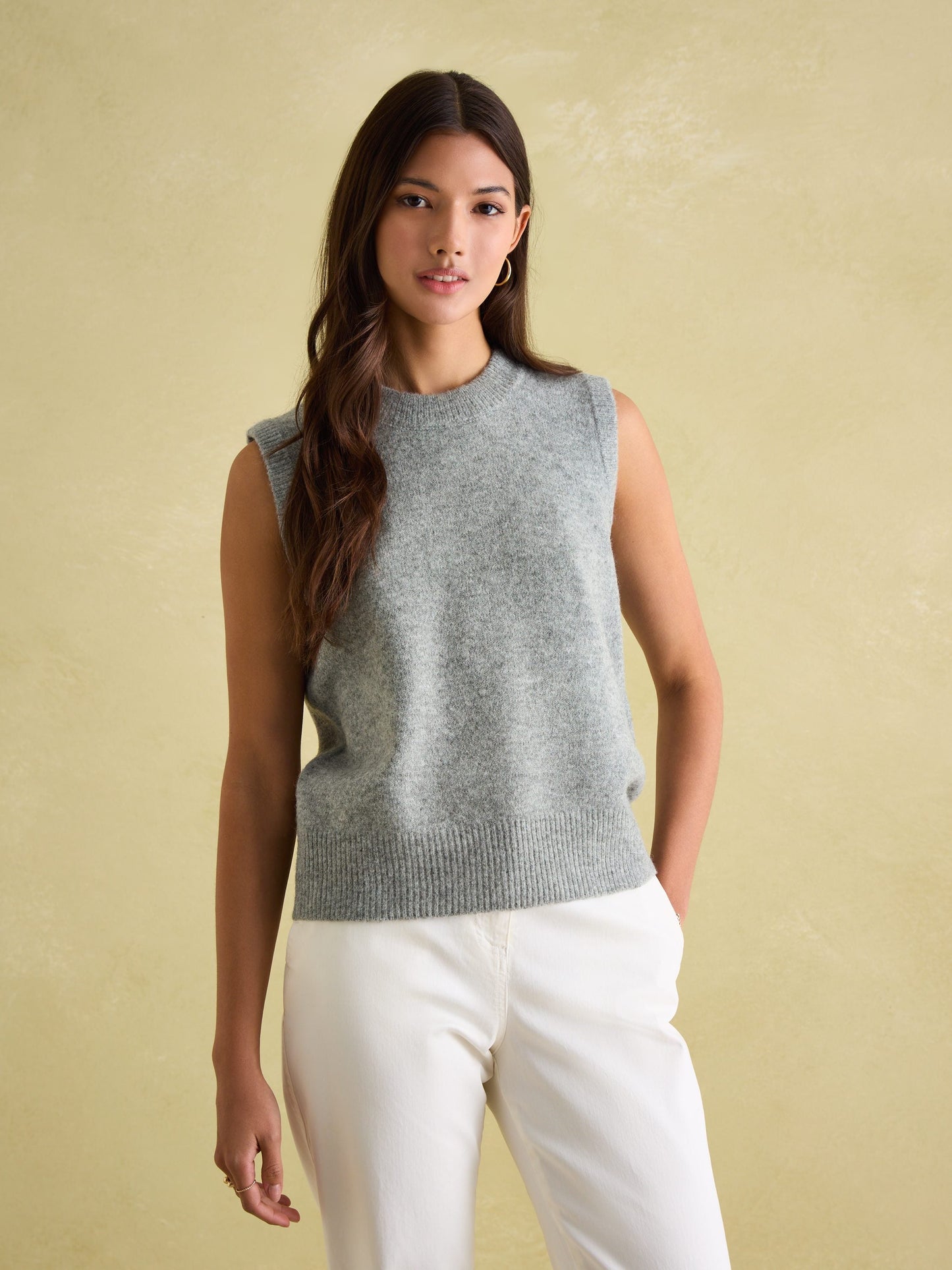 Holly Grey Knitted Vest