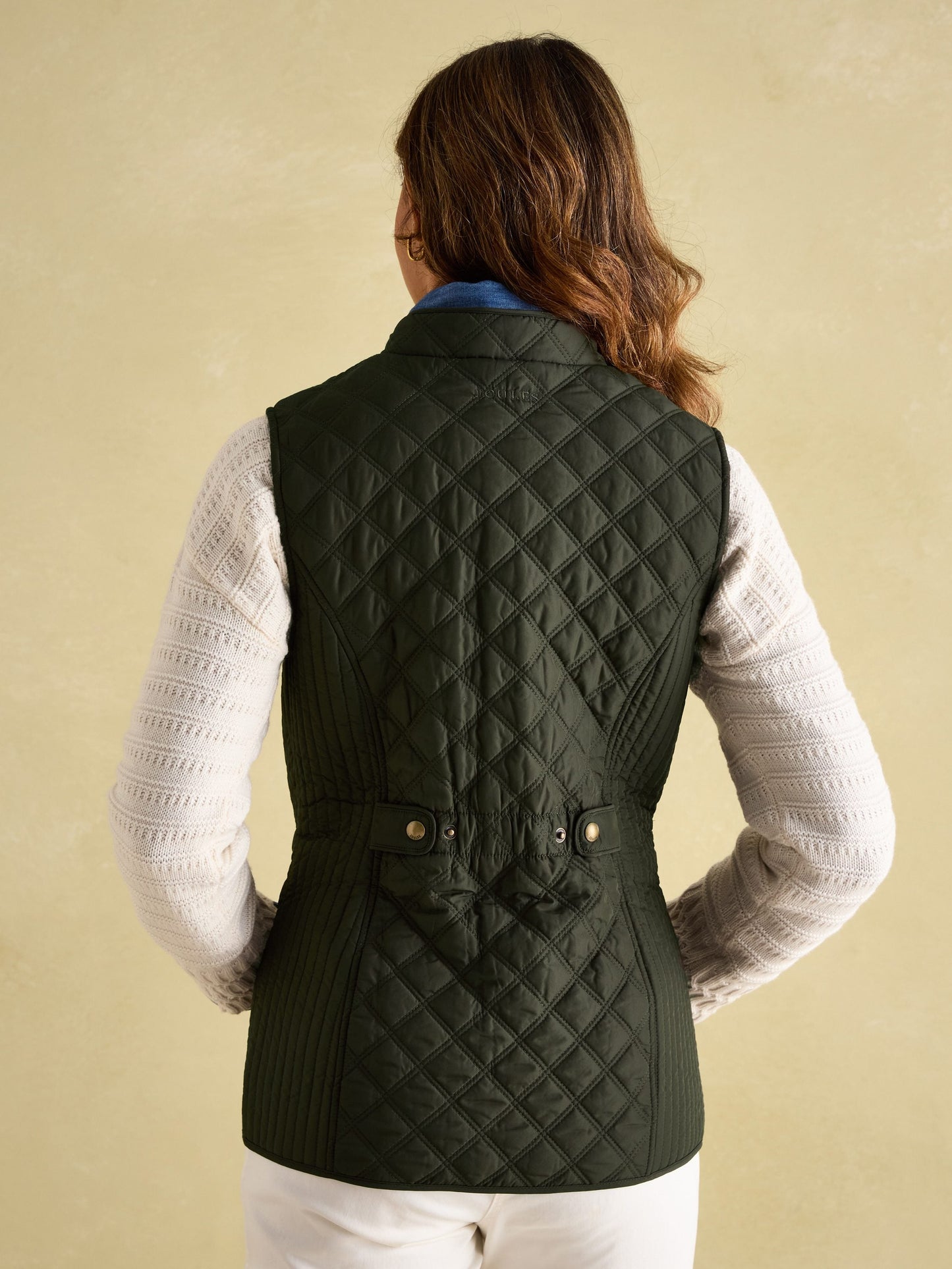 Minx Khaki Showerproof Diamond Quilted Gilet