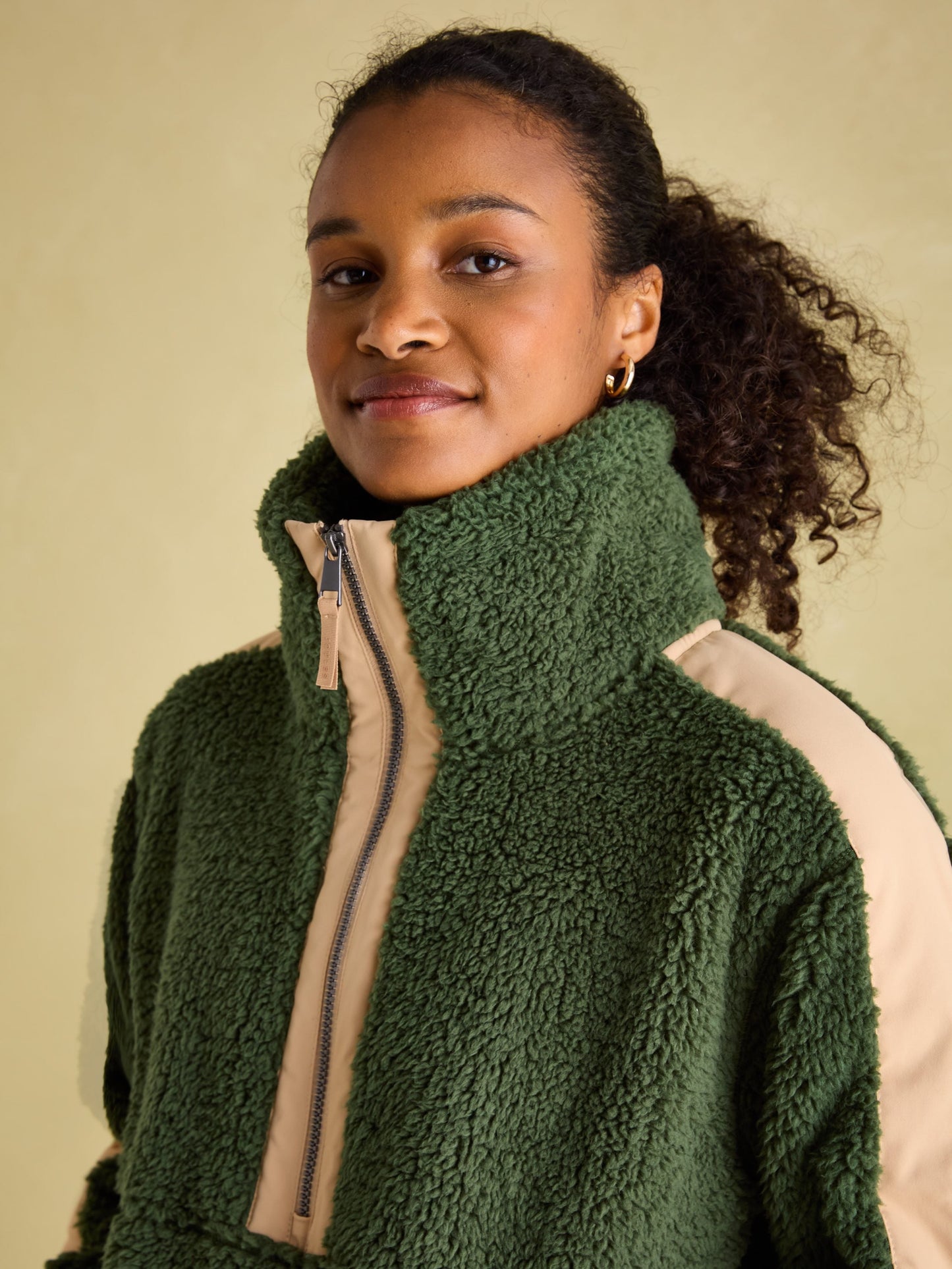 Tilly Green Quarter Zip Fleece