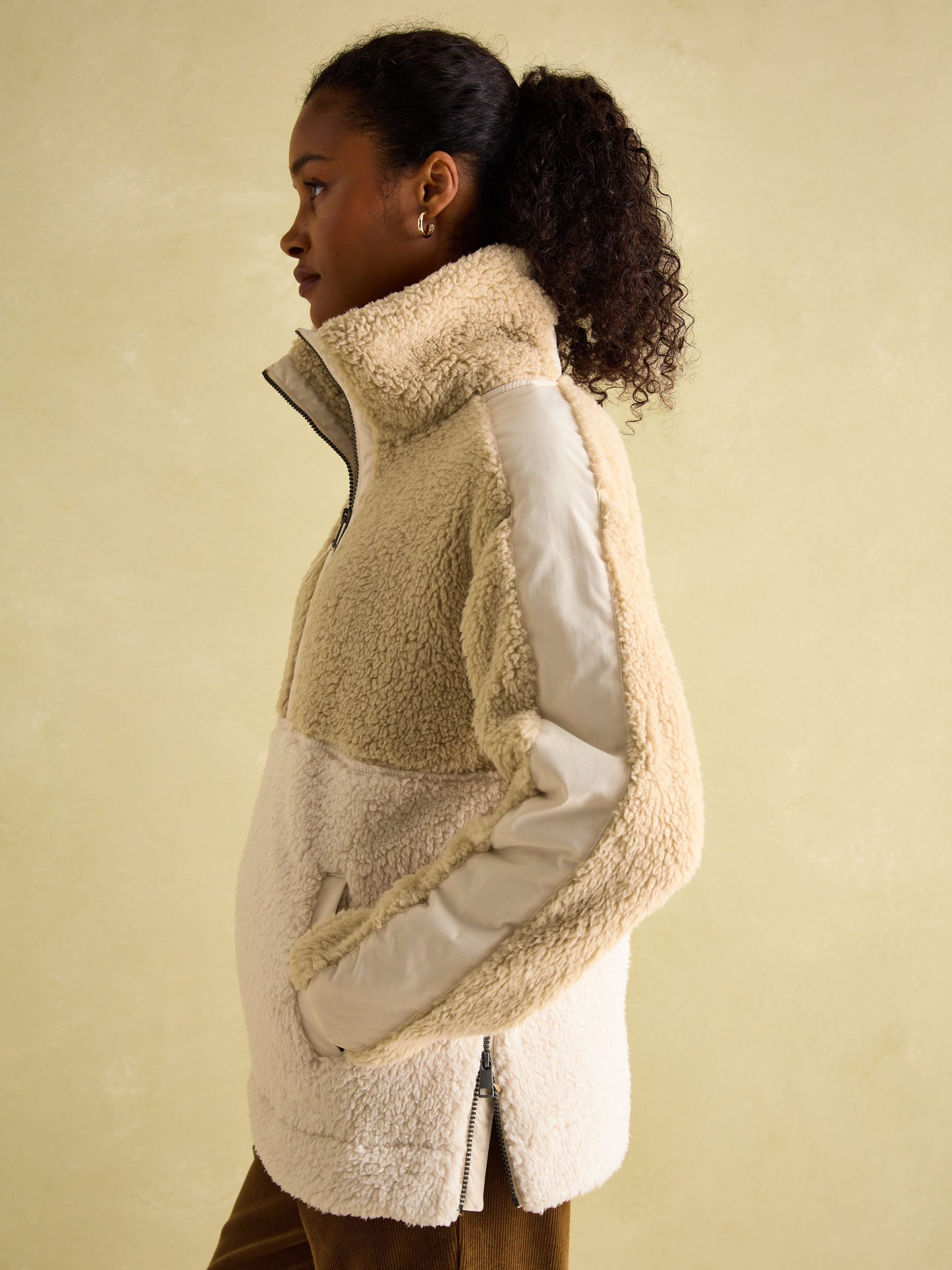 Tilly Neutral Quarter Zip Fleece