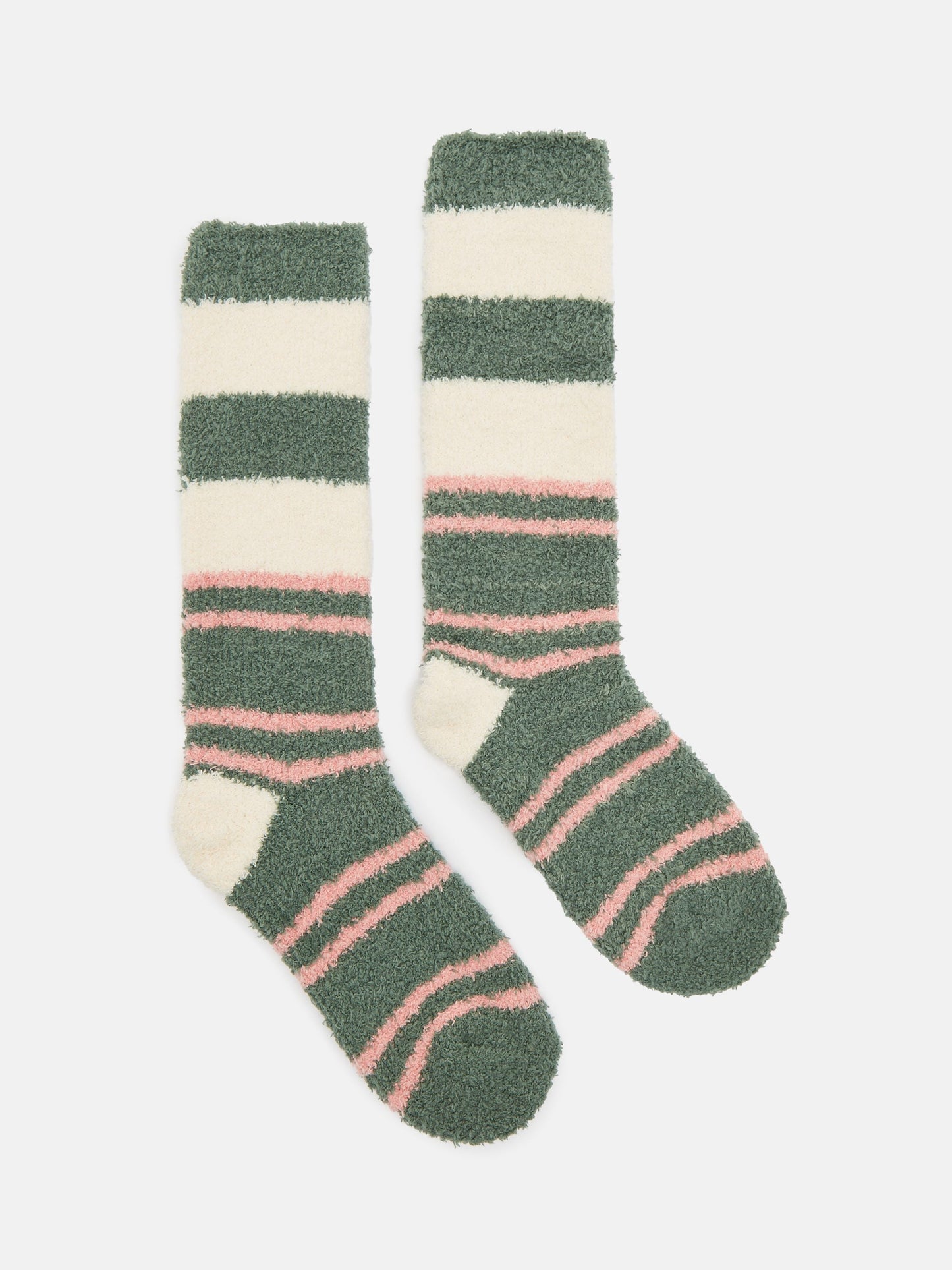 Women's Fluffy Green Socks (size 4-8)