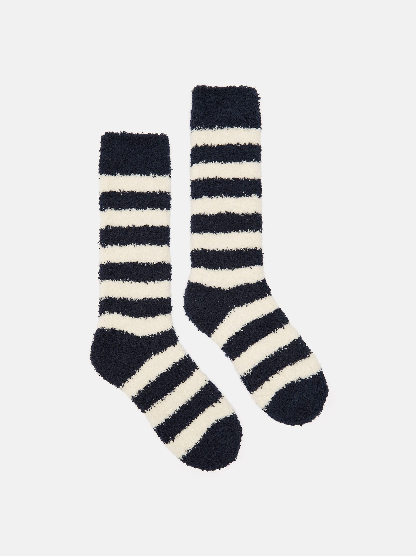 Women's Fluffy Navy Socks (size 4-8)