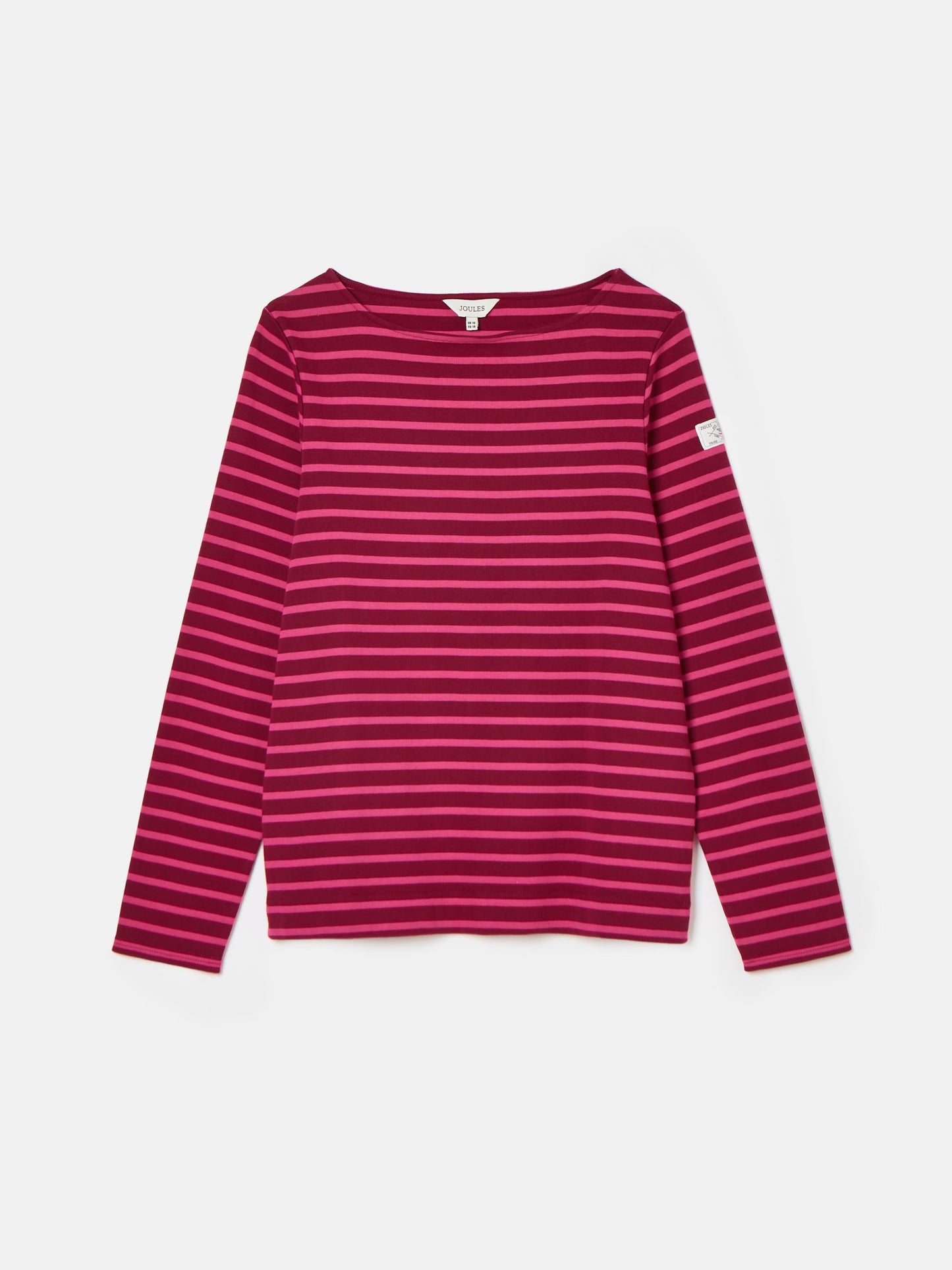 New Harbour Pink/Plum Boat Neck Breton Top