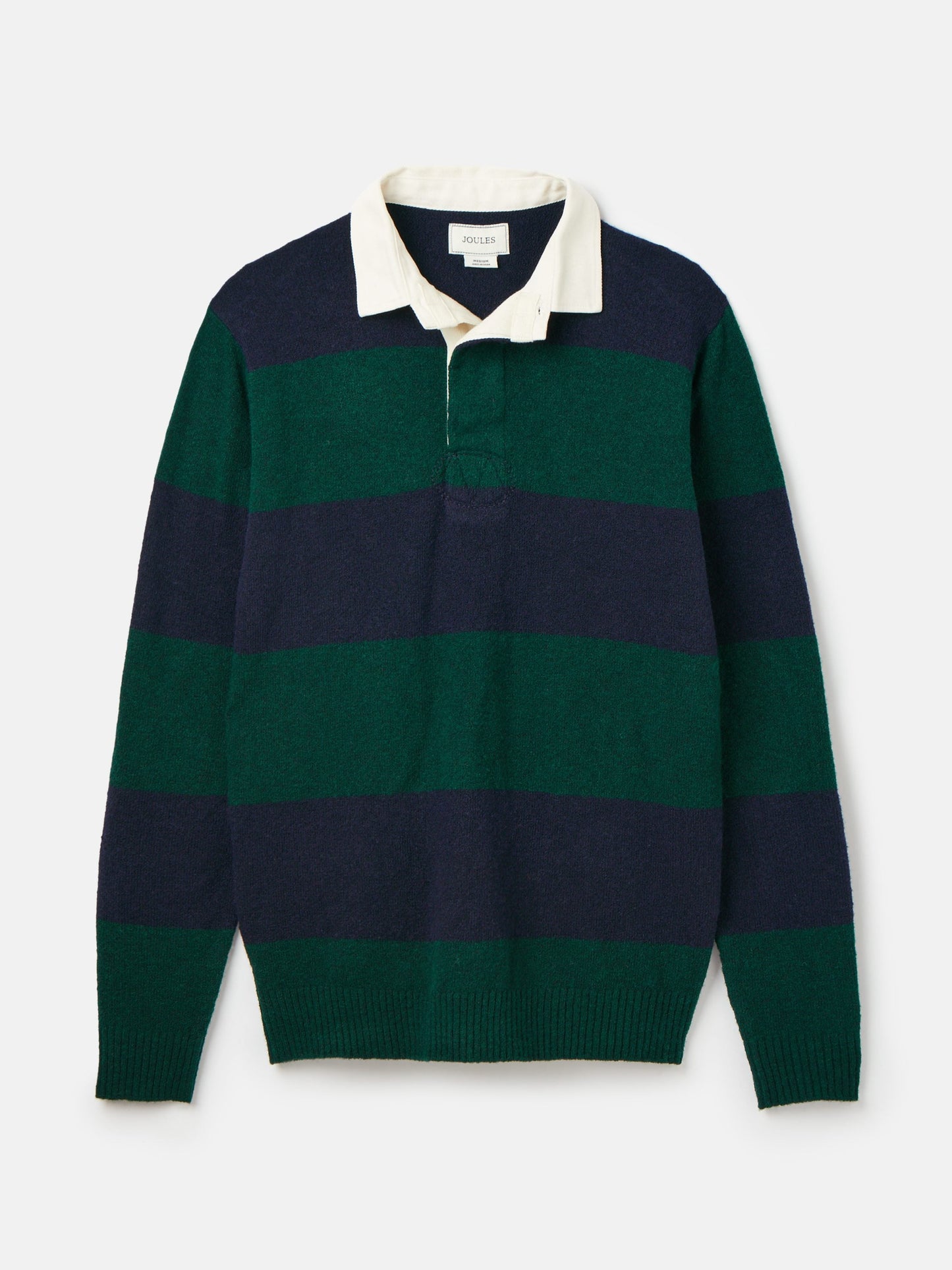 Seymour Green/Navy Knitted Rugby Shirt