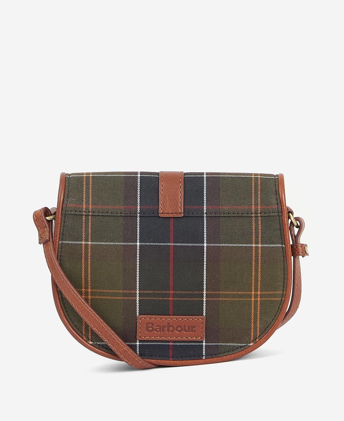 Katrine Tartan Leather Saddle Bag