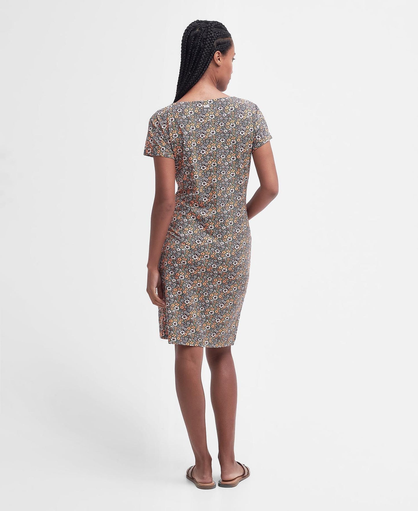 Harewood Print Dress - Navy Country Print