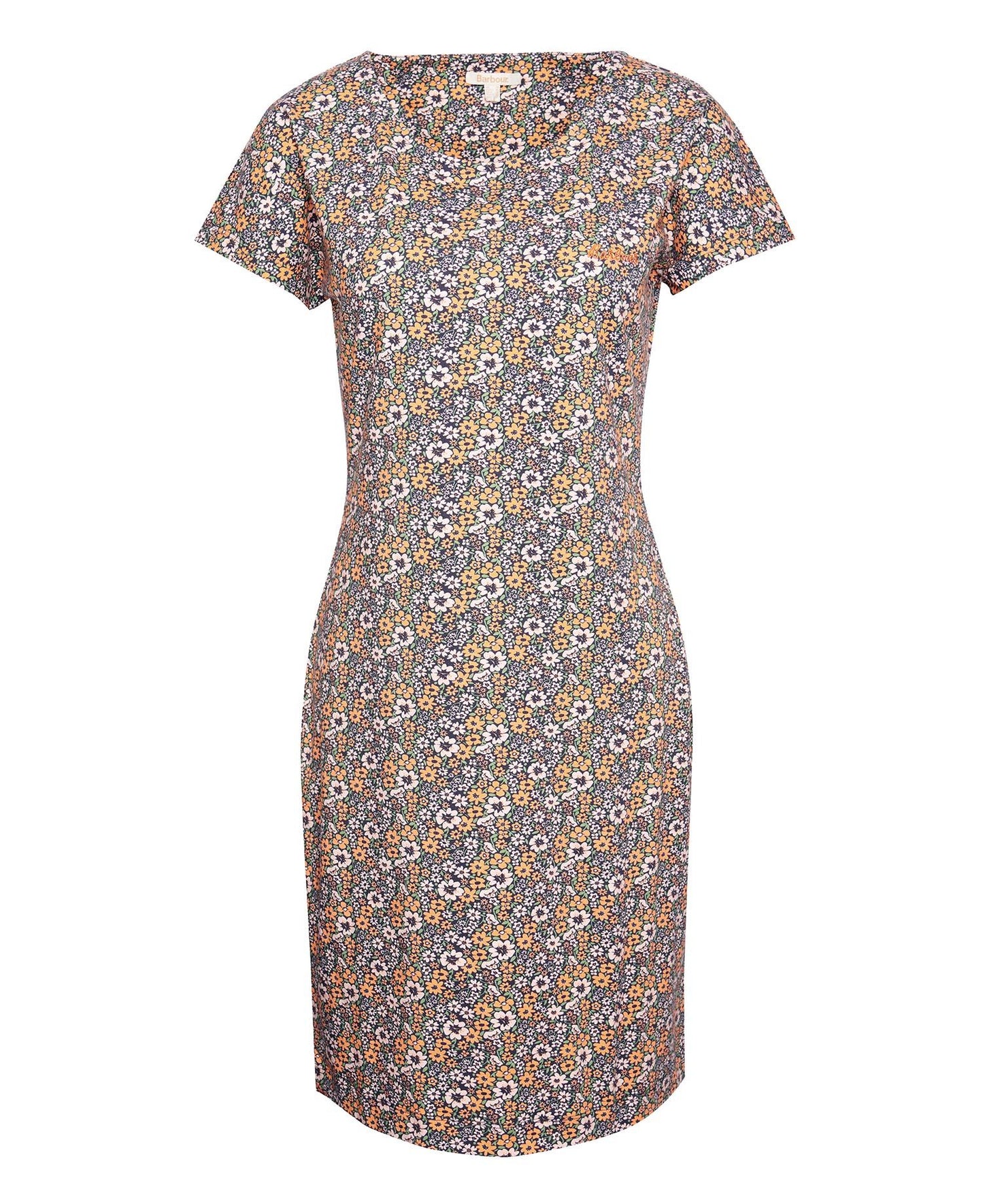 Harewood Print Dress - Navy Country Print