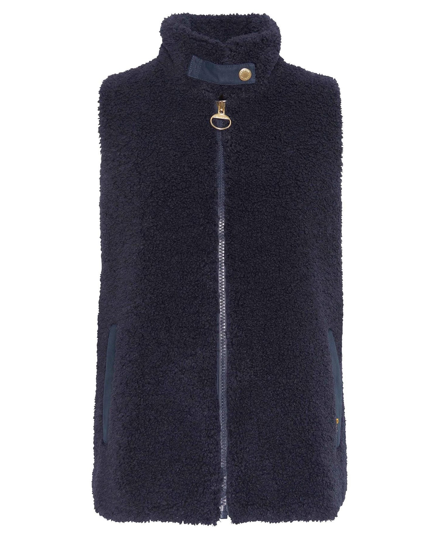 Elisha Fleece Gilet - Dark Navy/Military Brown/Light Sand