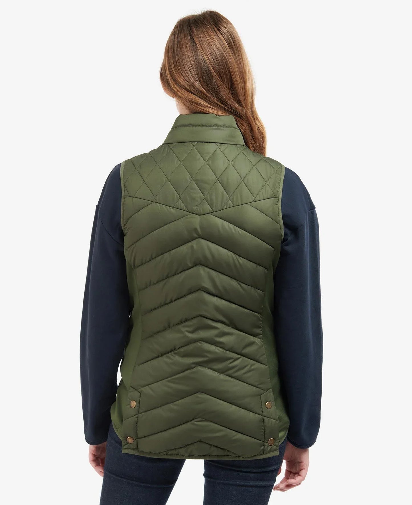 Women's Stretch Cavalry Gilet - Olive Marl