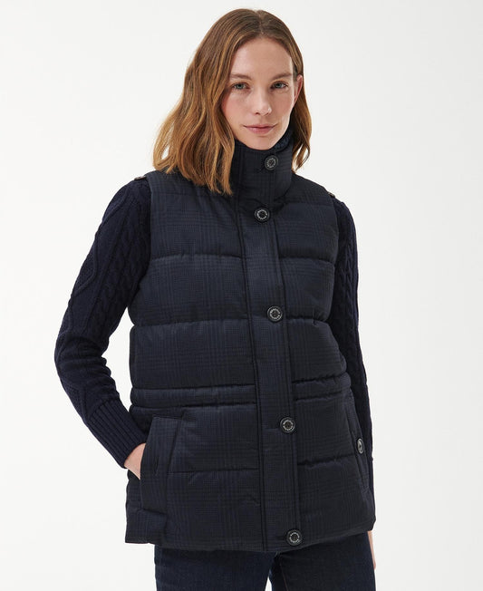 Herring Gilet - Dark Navy Prince Of Wales Check