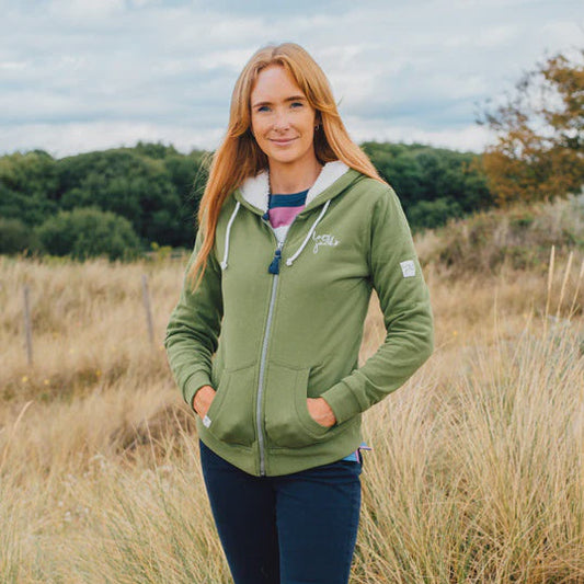 Super Soft Snug Lined Hooded Sweatshirt - Sage