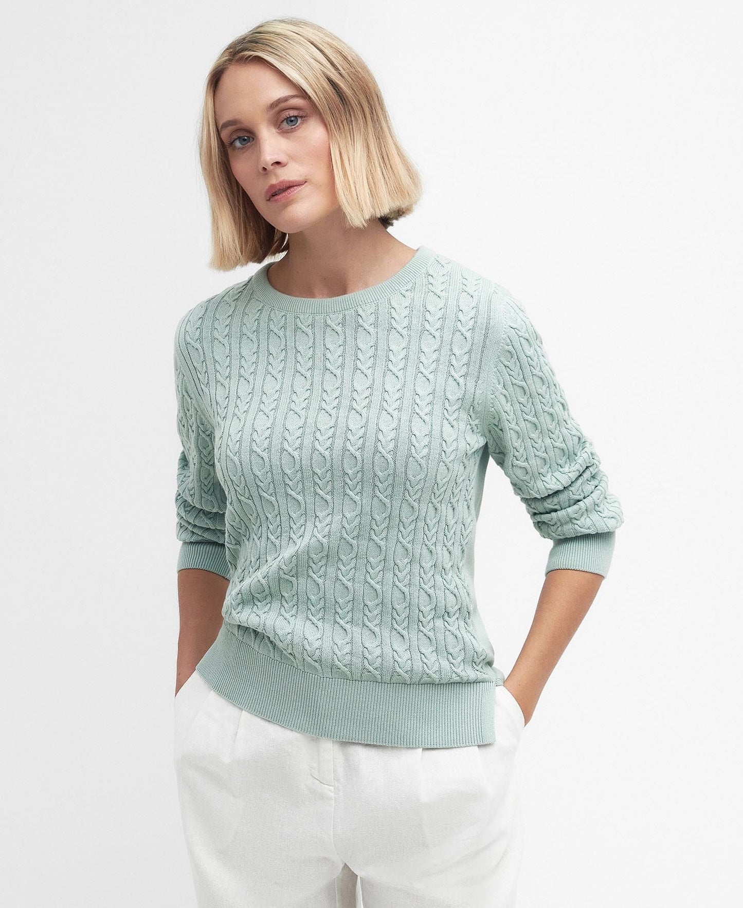 Hampton Knitted Jumper - Bayleaf