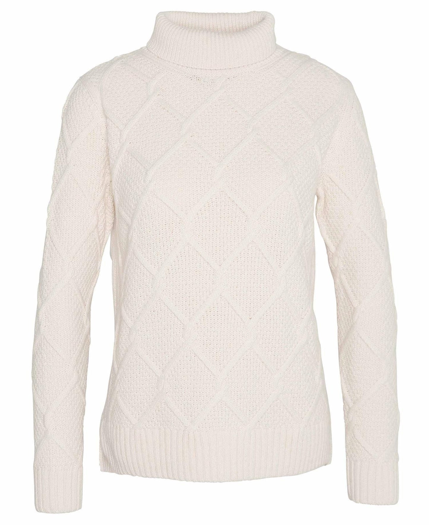 Burne Roll Neck Knitted Jumper - Ecru