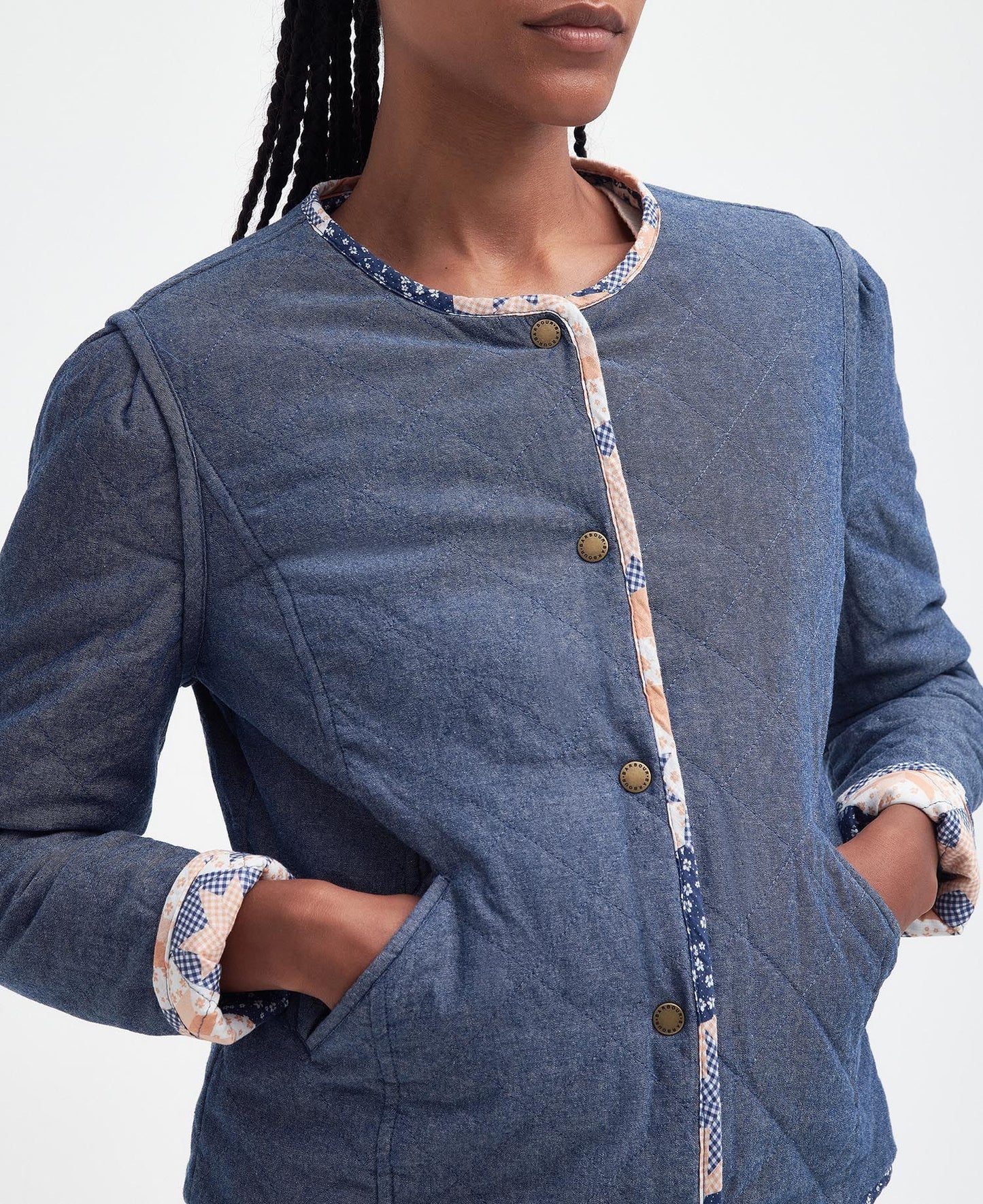 Margate Reversible Collarless Jacket - Multi