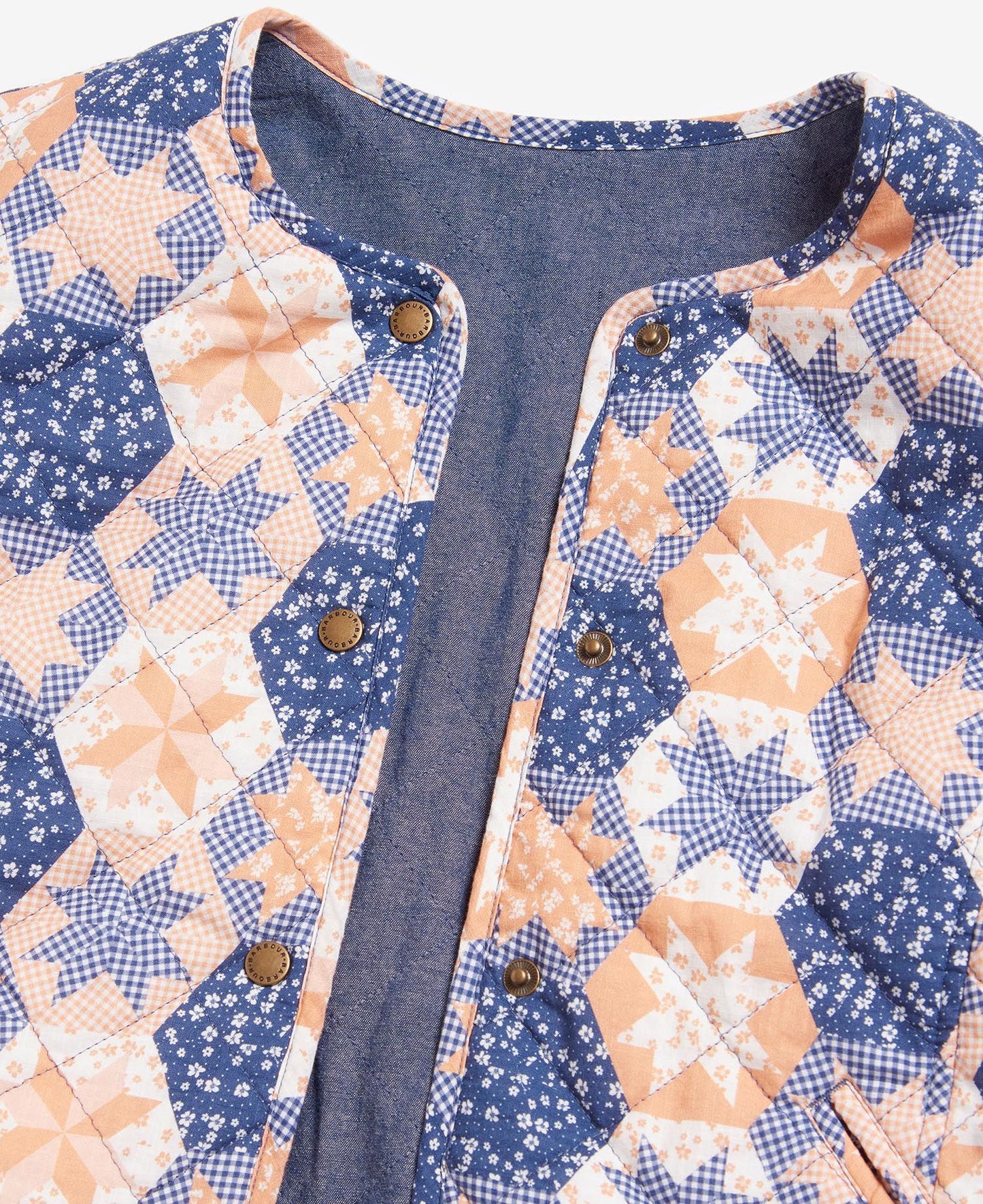 Margate Reversible Collarless Jacket - Multi