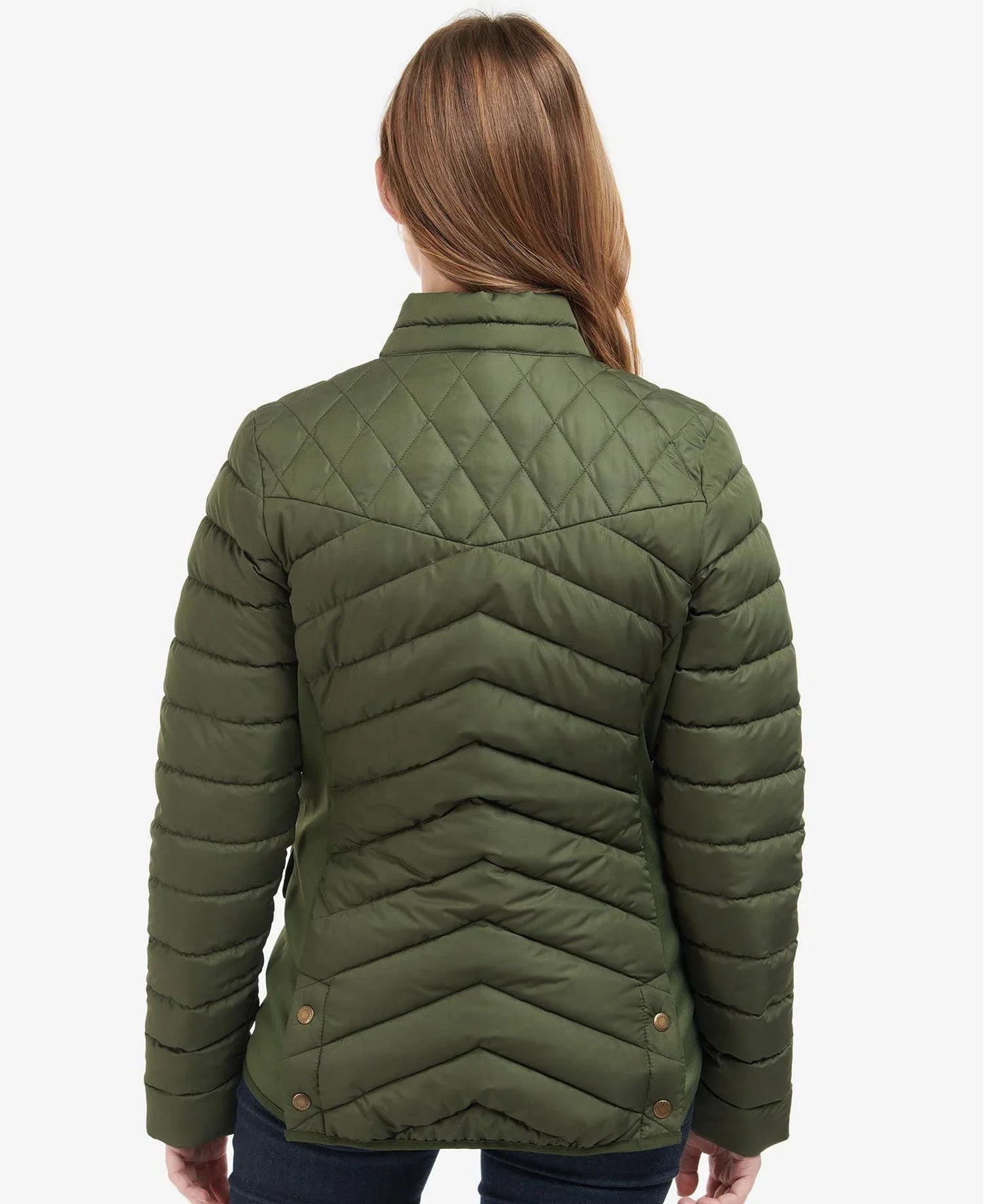 Women's Stretch Cavalry Quilted Jacket - Olive