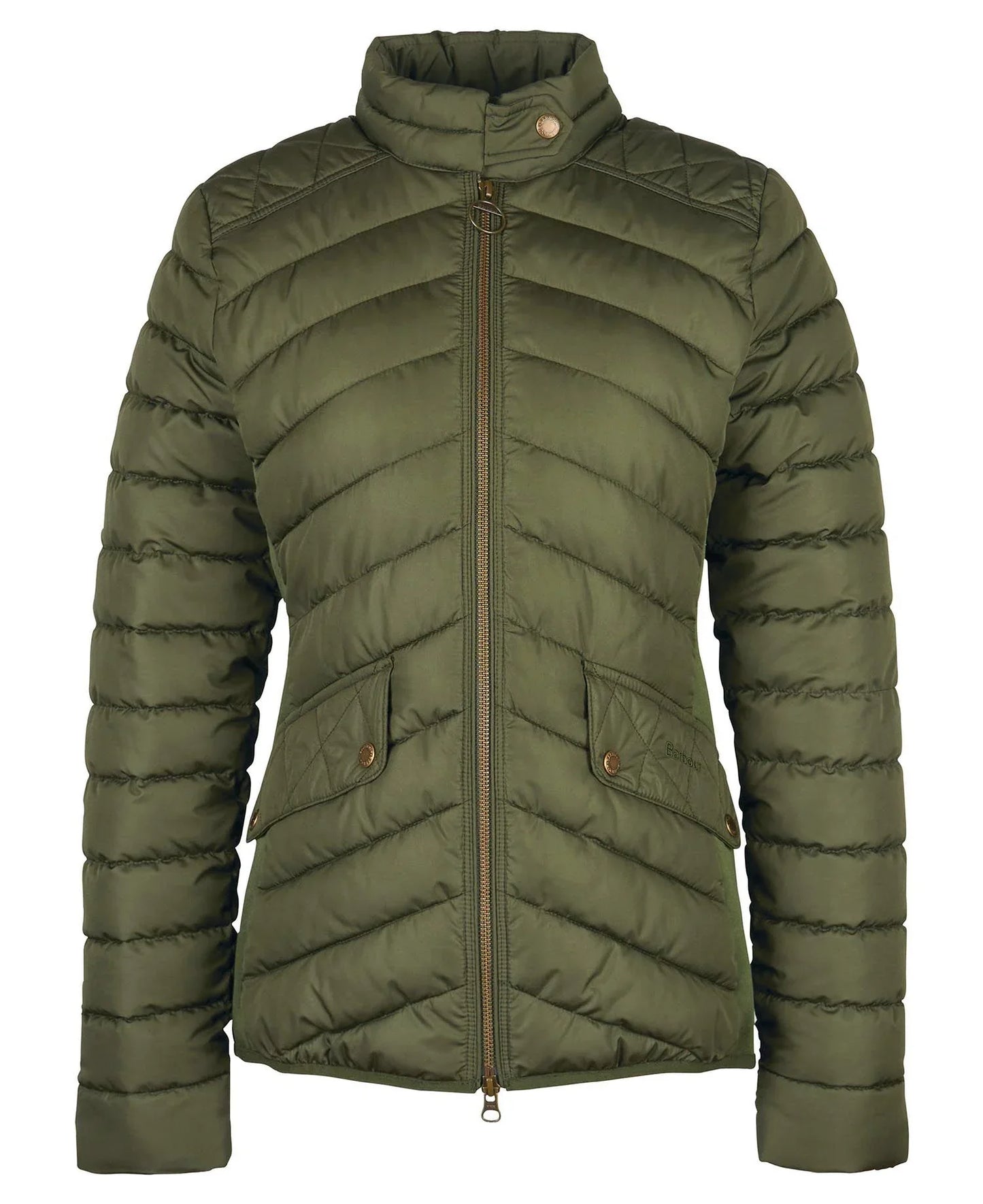 Women's Stretch Cavalry Quilted Jacket - Olive