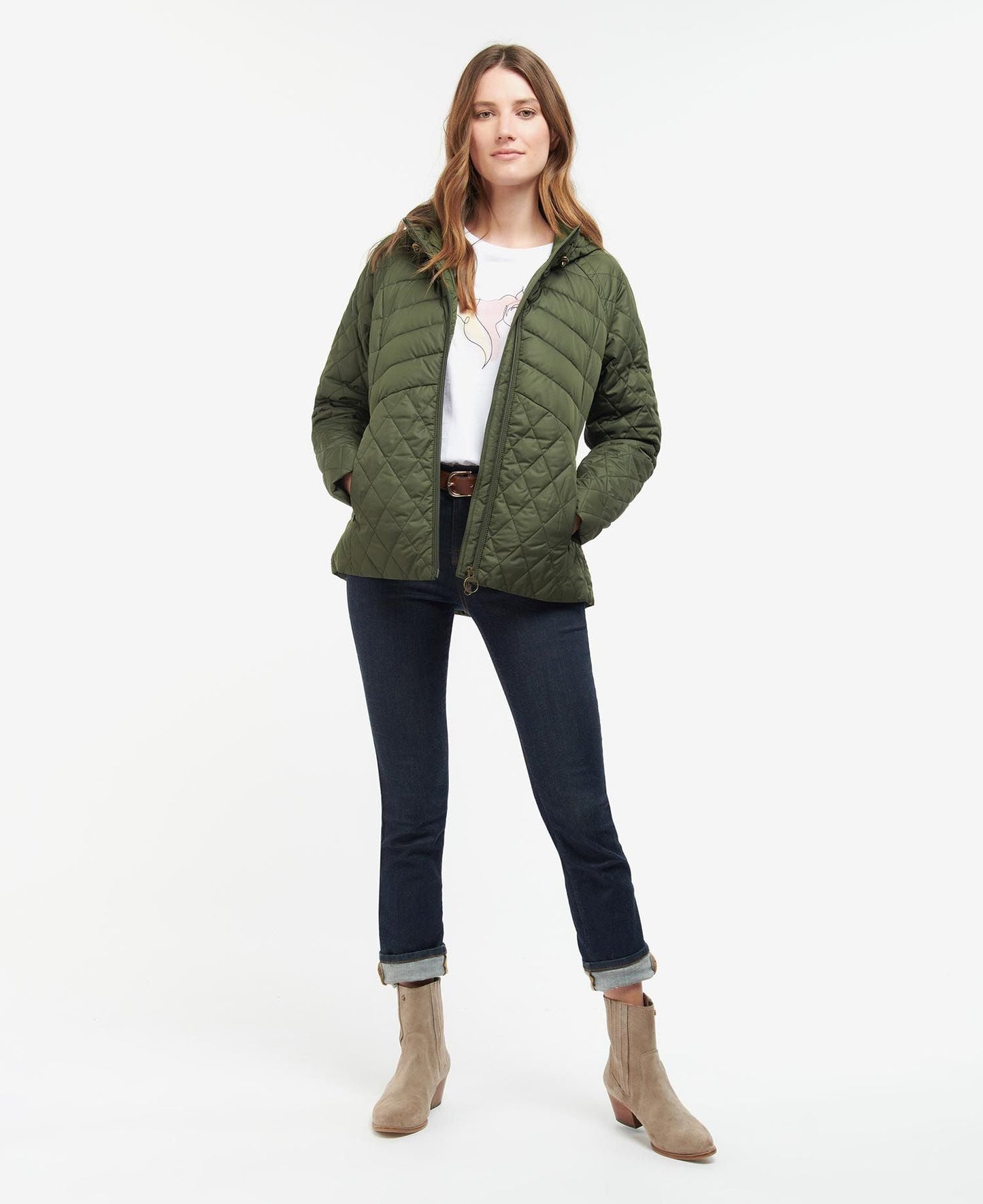 Women's Regia Quilted Jacket - Olive