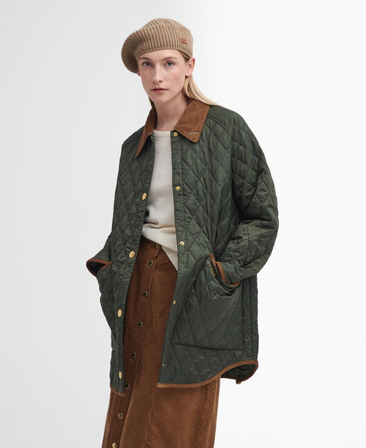 30th Anniversary Liddesdale Oversized Quilted Jacket - Olive/Classic