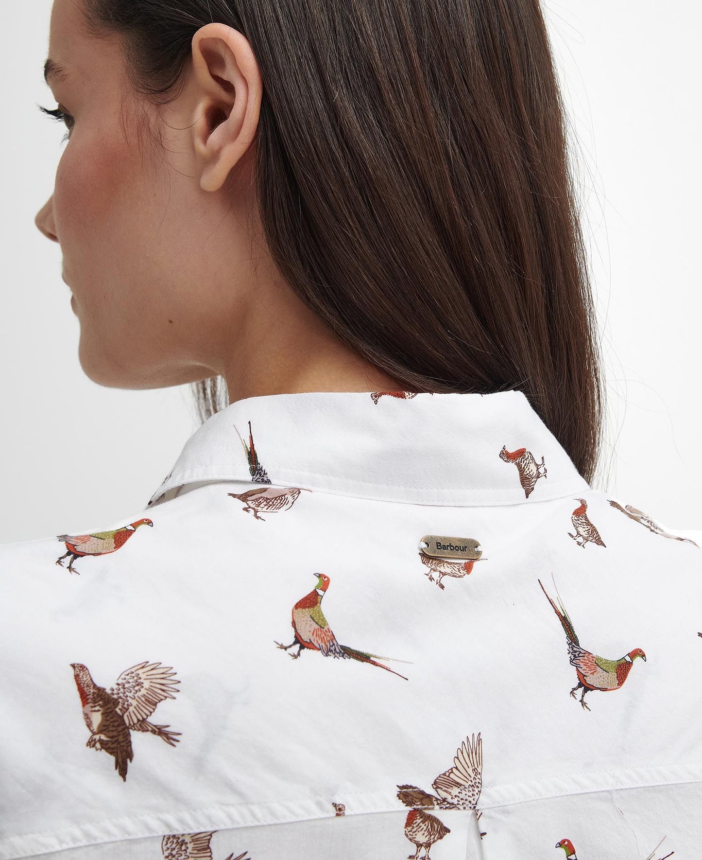 Safari Relaxed Long-Sleeved Shirt - Grouse Print