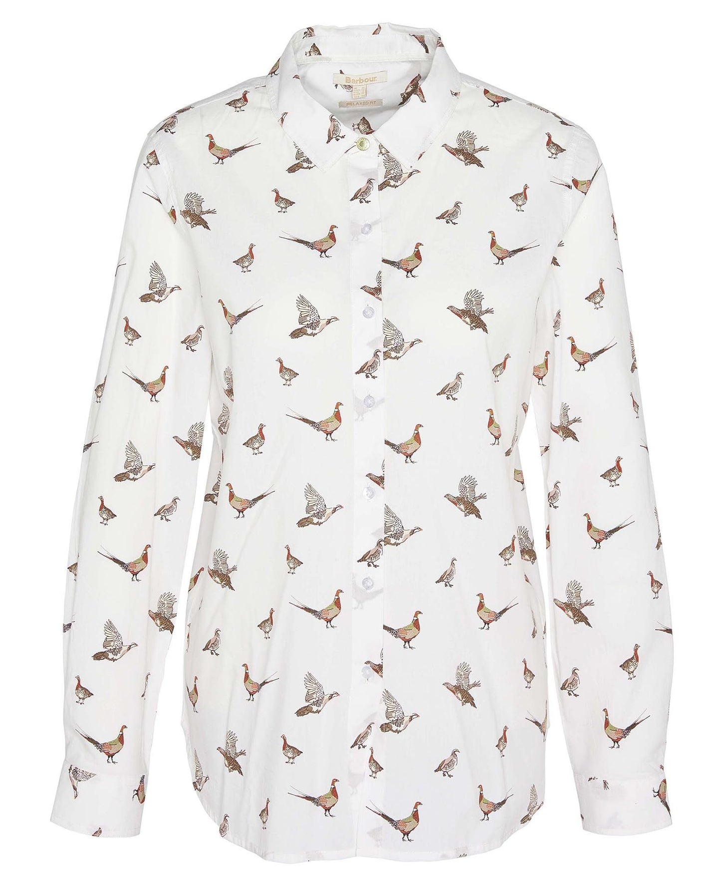 Safari Relaxed Long-Sleeved Shirt - Grouse Print