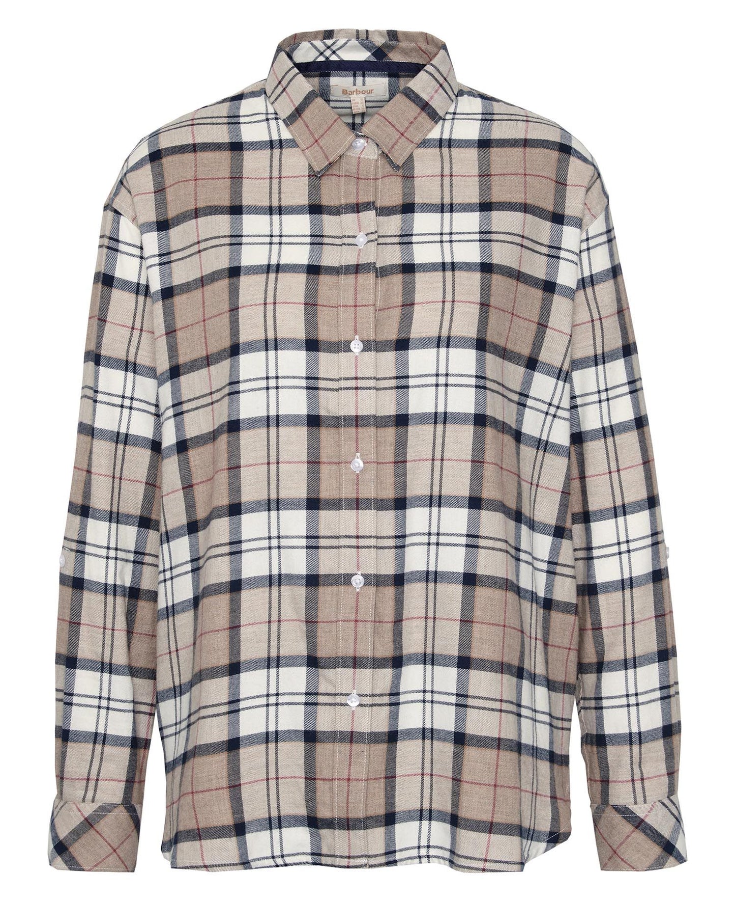 Elishaw Relaxed Long-Sleeved Shirt - Hessian Tartan