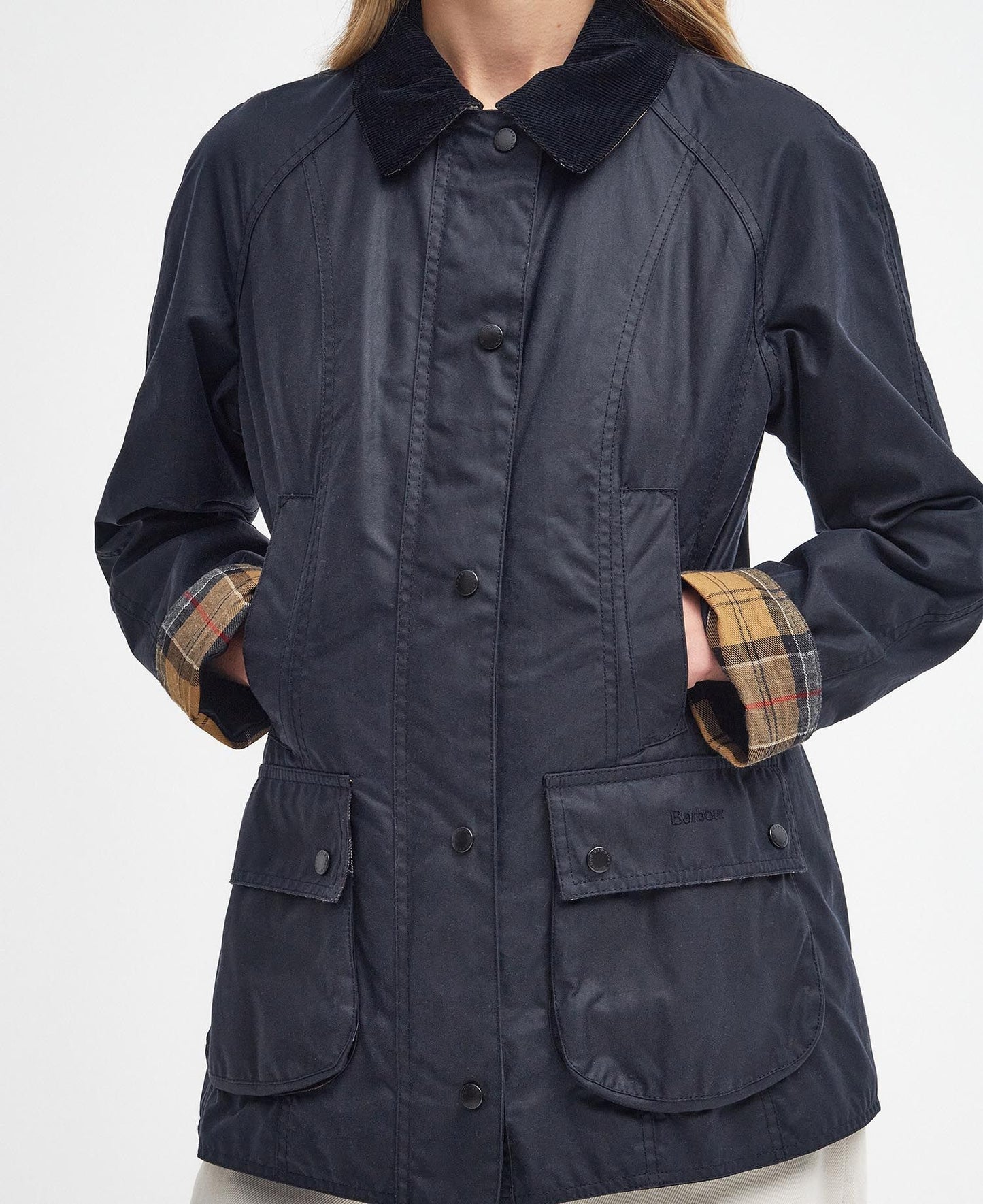 Beadnell Wax Jacket - Navy