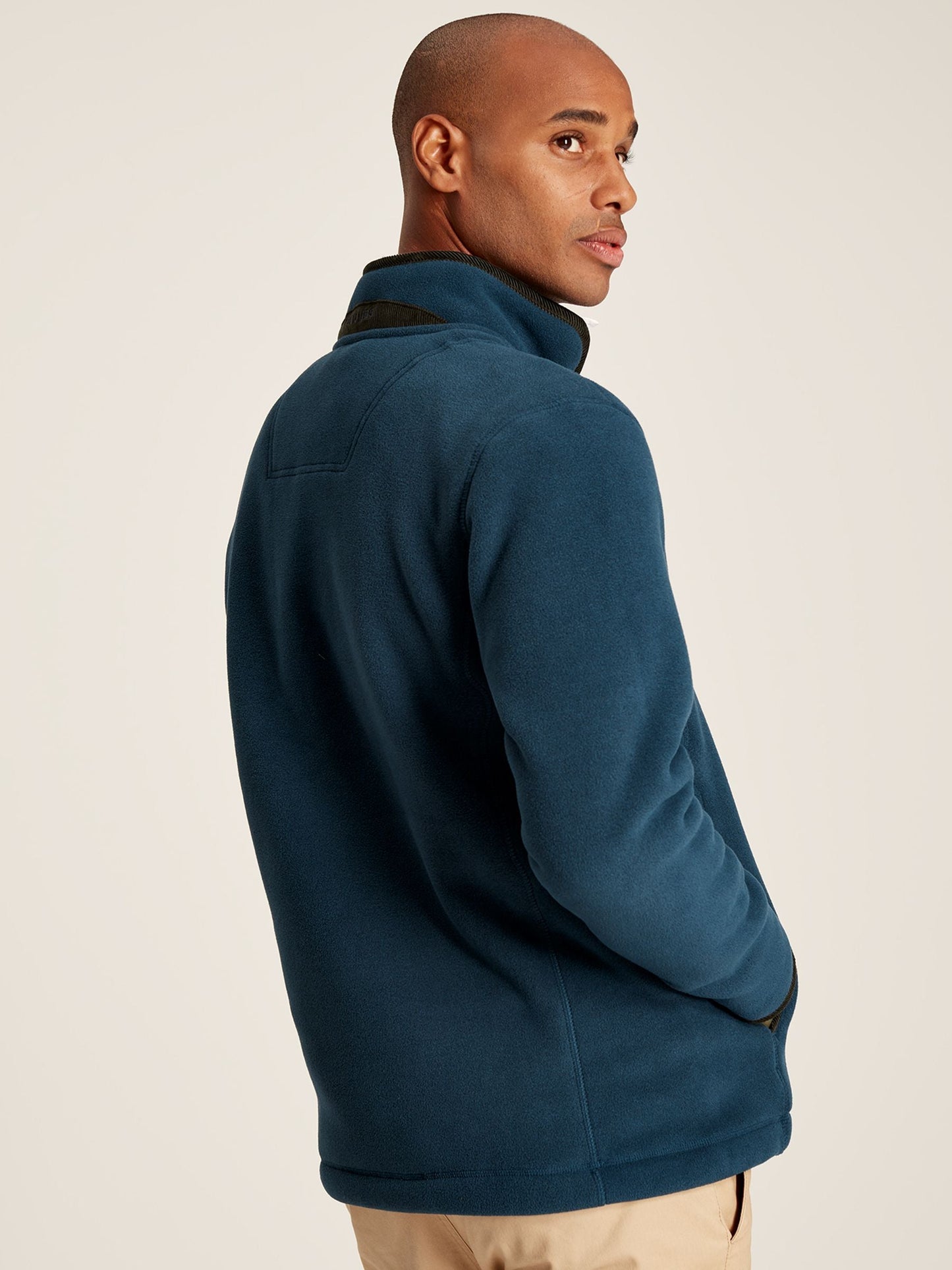 Coxton Quarter Zip Fleece Sweatshirt - Marine Navy