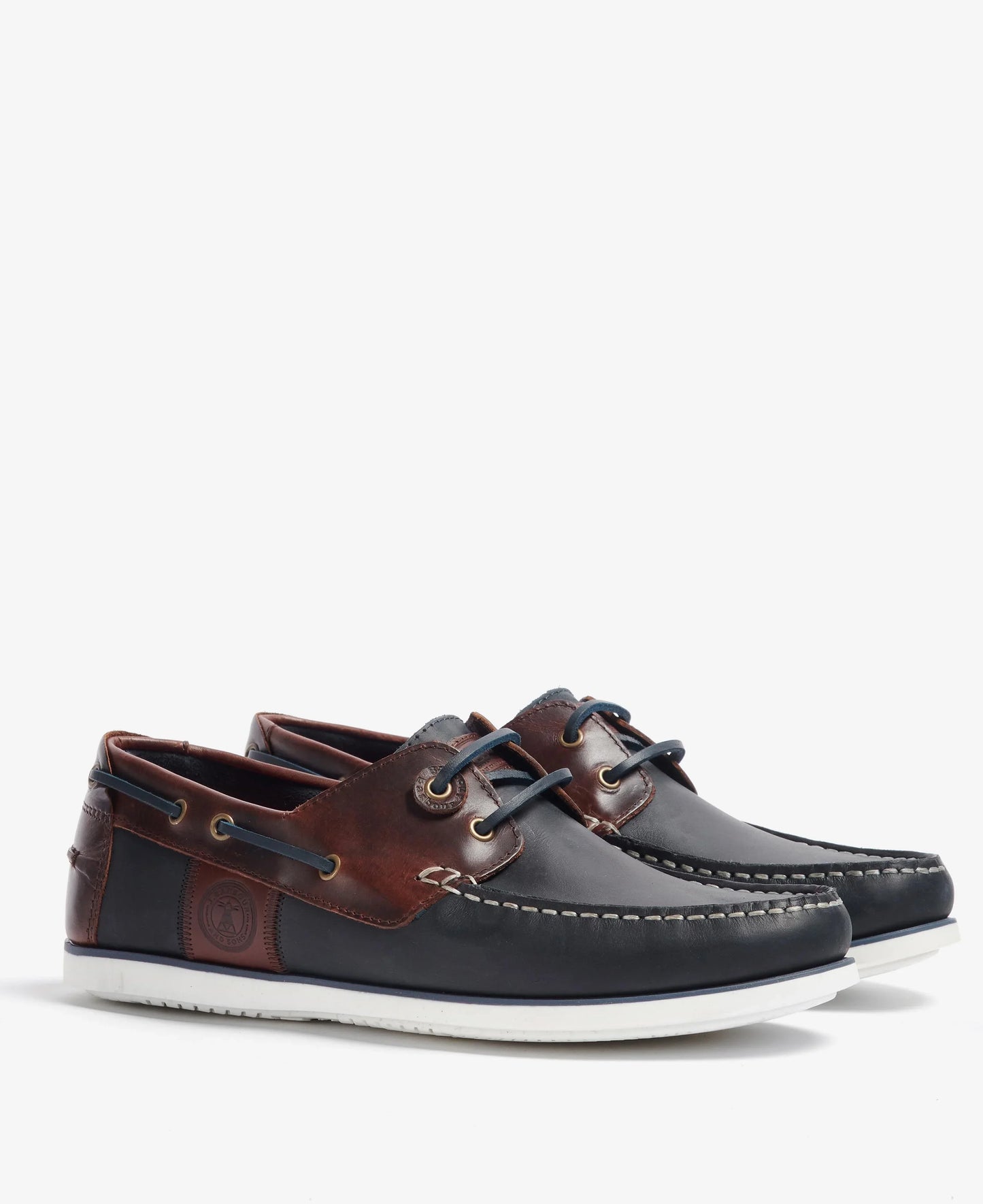 Wake Boat Shoes - Navy/Brown