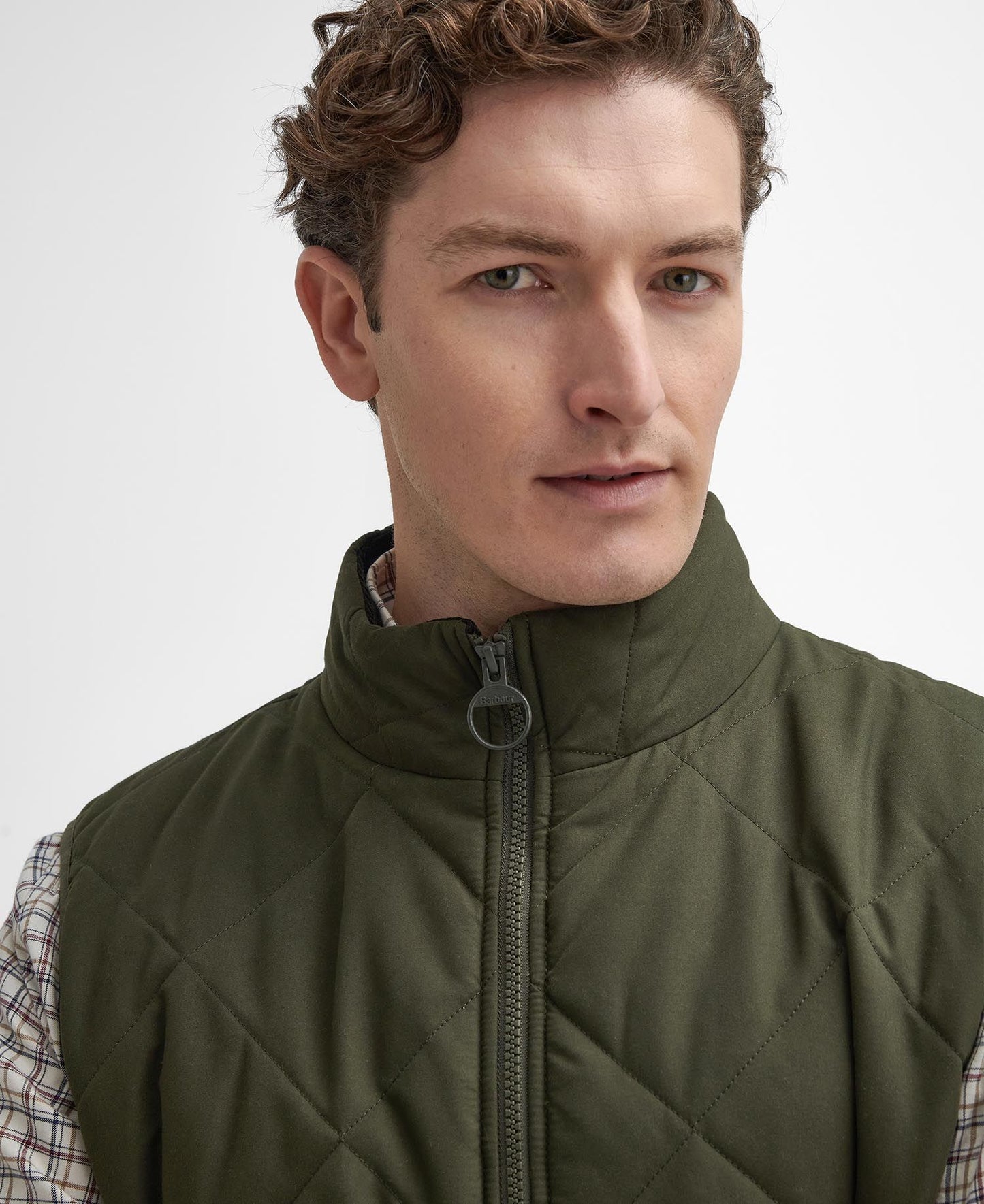 Hybrid Quilted Gilet - Olive